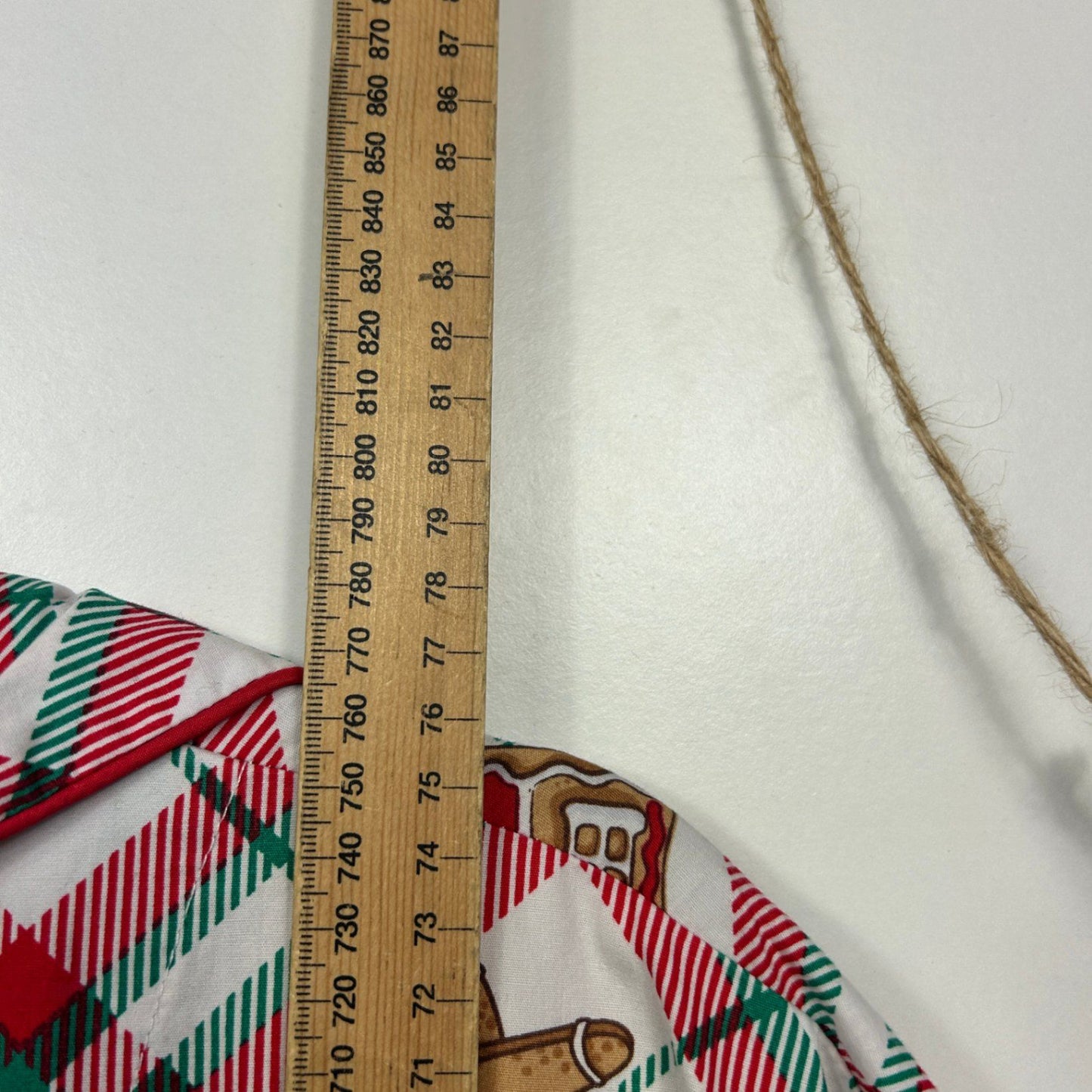 Anko Sleep Size XL Christmas Gingerbread Pyjama Shirt Red Green Plaid Cotton