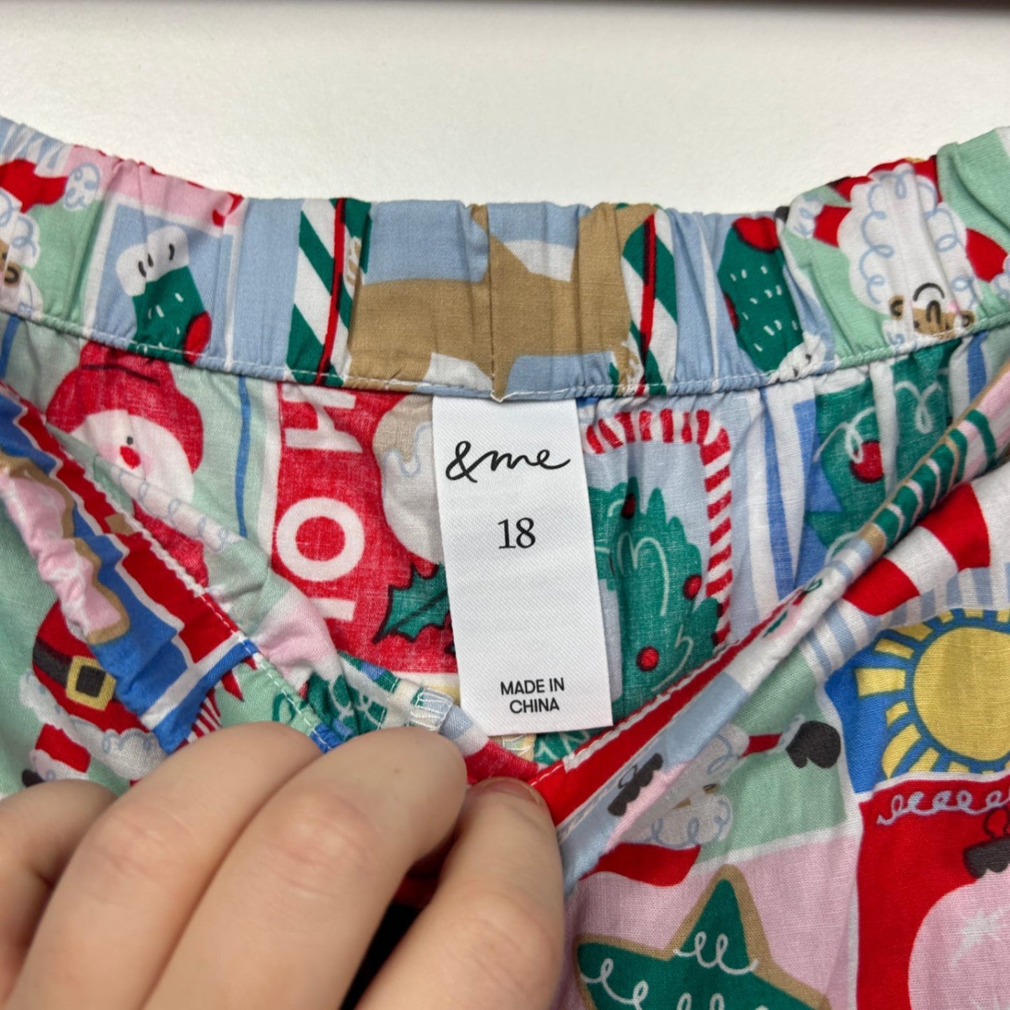 &me Women's Christmas Print Pyjama Set Shirt Shorts Size 18