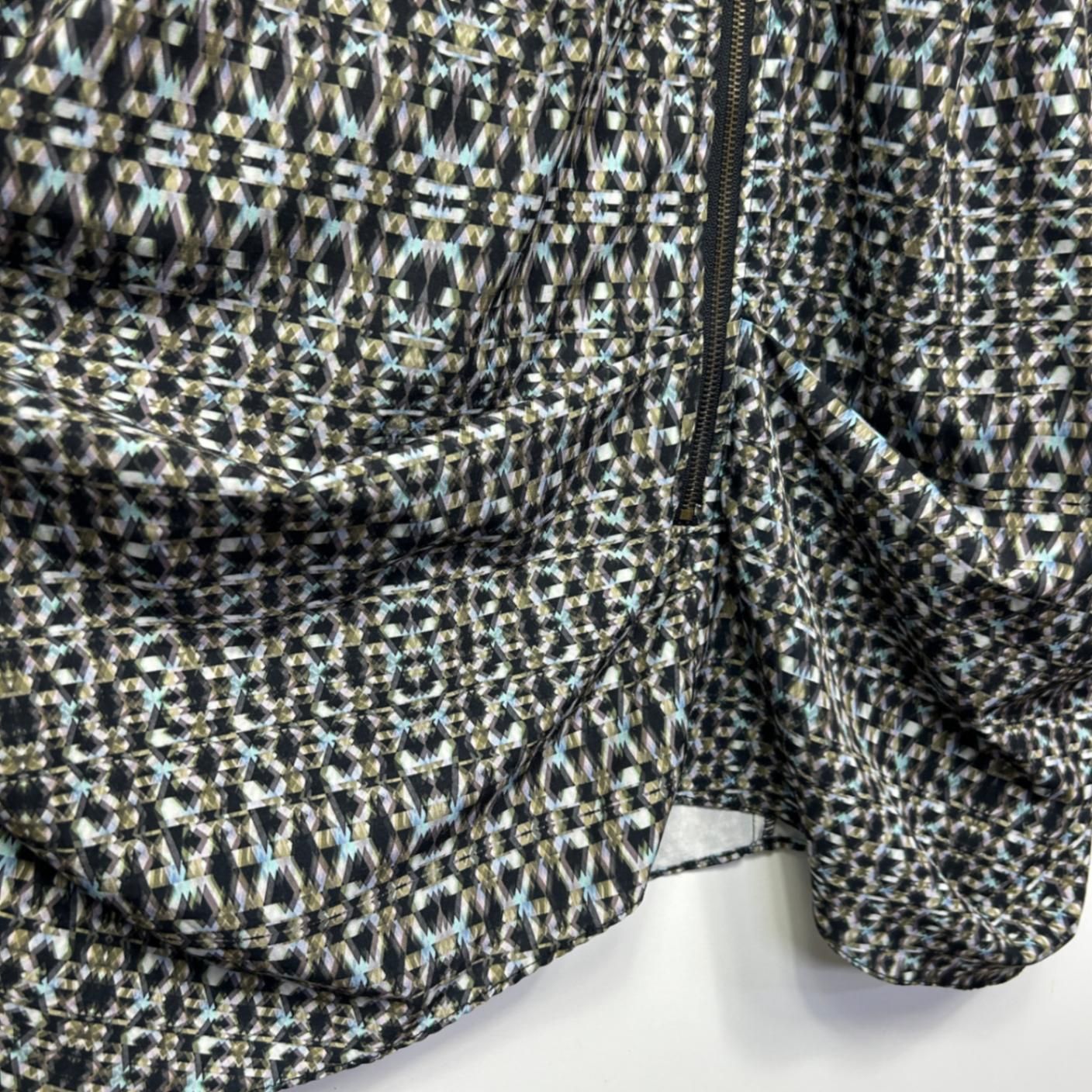 City Chic Multicoloured Full Zip Up Dress Size 14 Plus XS