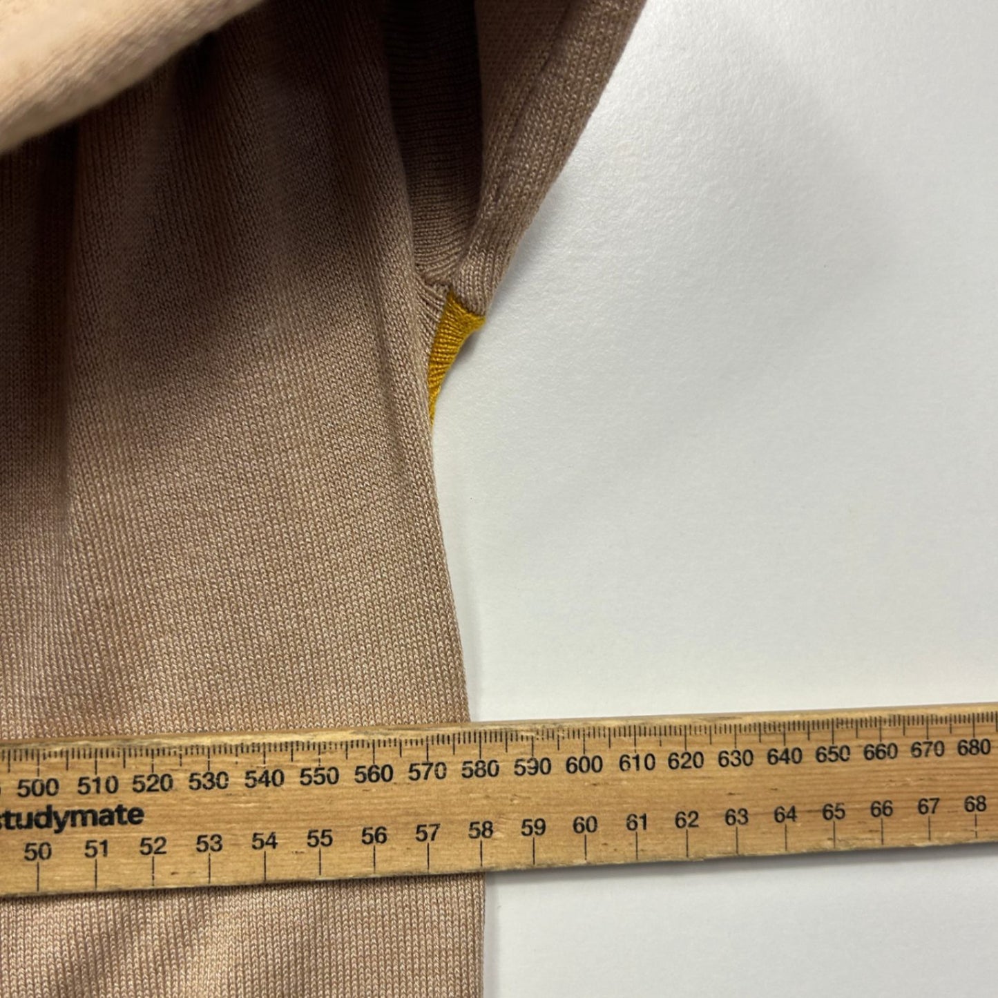 Millers Women's Tan Yellow Black Crew Neck Pullover Jumper Size 2XL