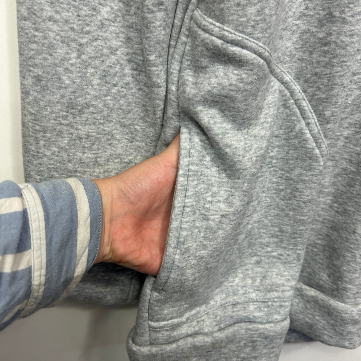 Mama Clothing Grey Longline Jumper Breastfeeding Maternity Hoodie Size 18