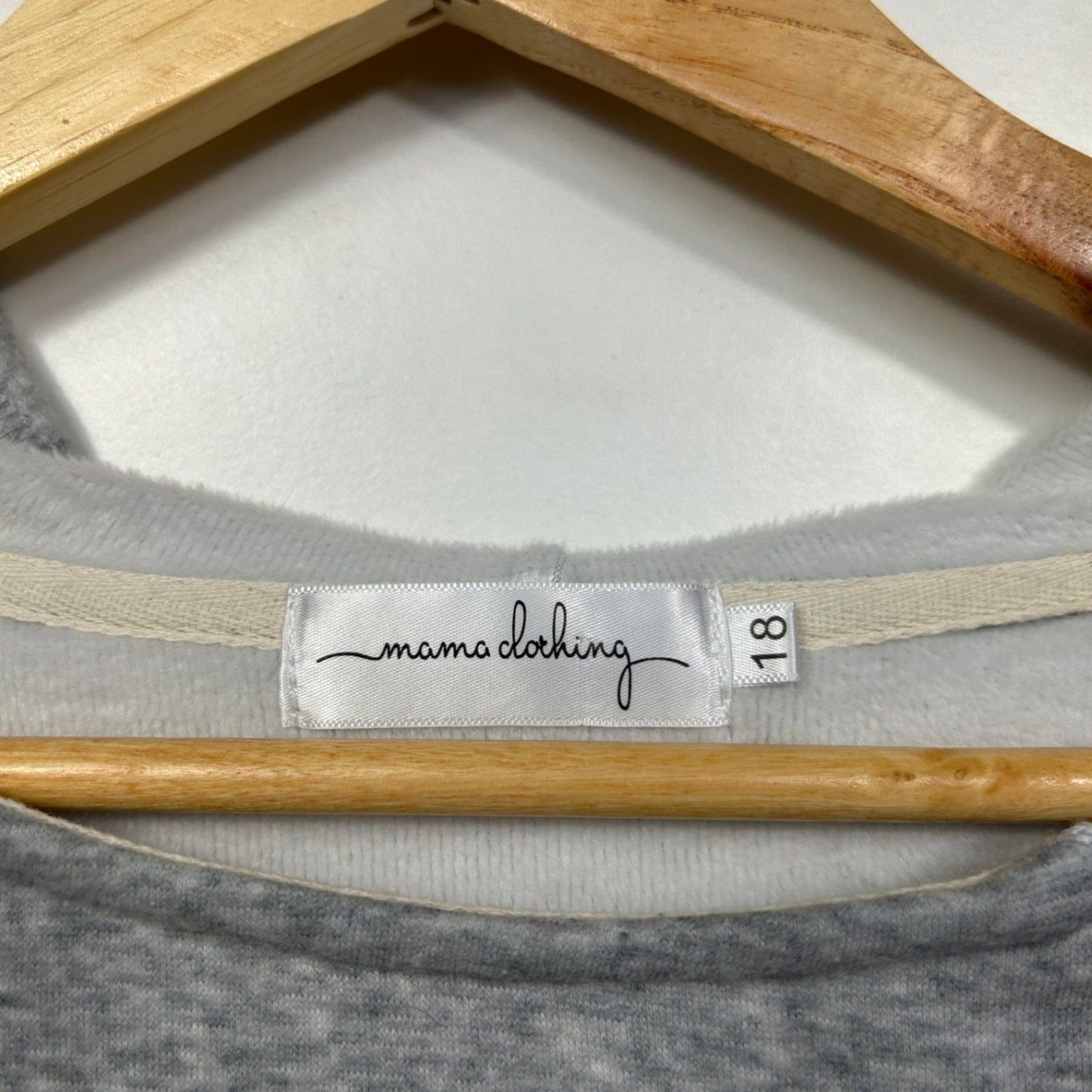 Mama Clothing Grey Longline Jumper Breastfeeding Maternity Hoodie Size 18