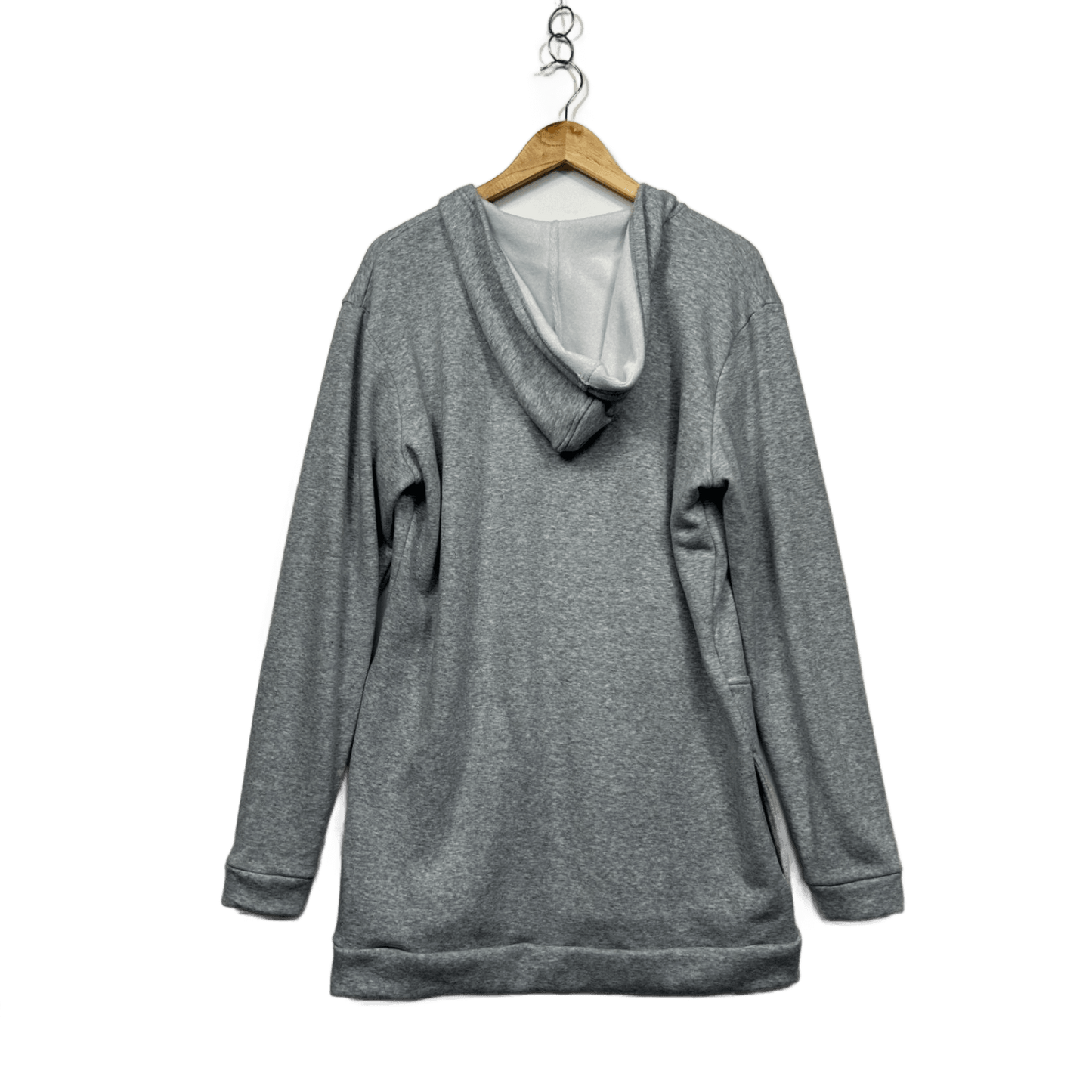 Mama Clothing Grey Longline Jumper Breastfeeding Maternity Hoodie Size 18