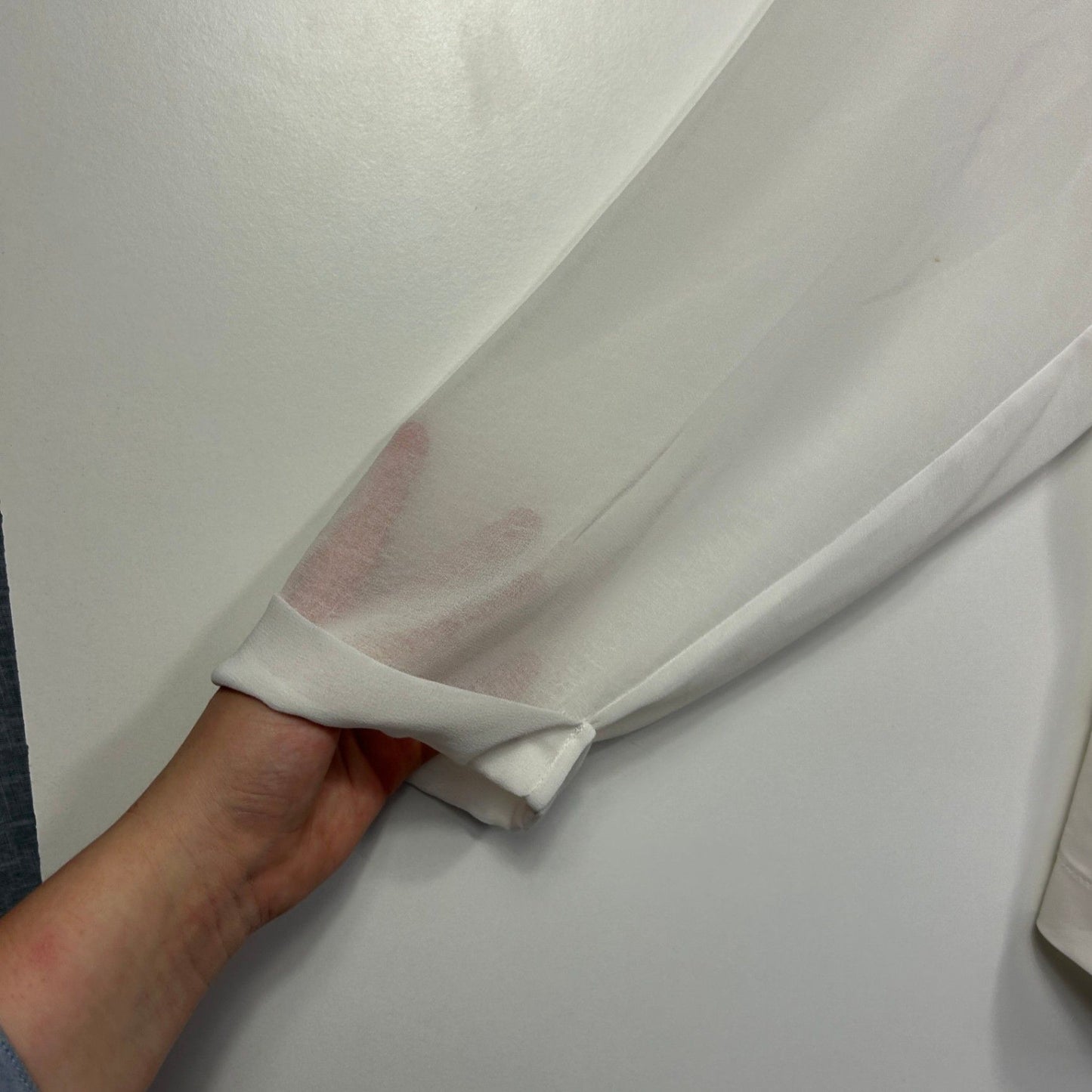 City Chic Womens White Long Sleeve Open Front Jacket Top Size 14 Plus XS