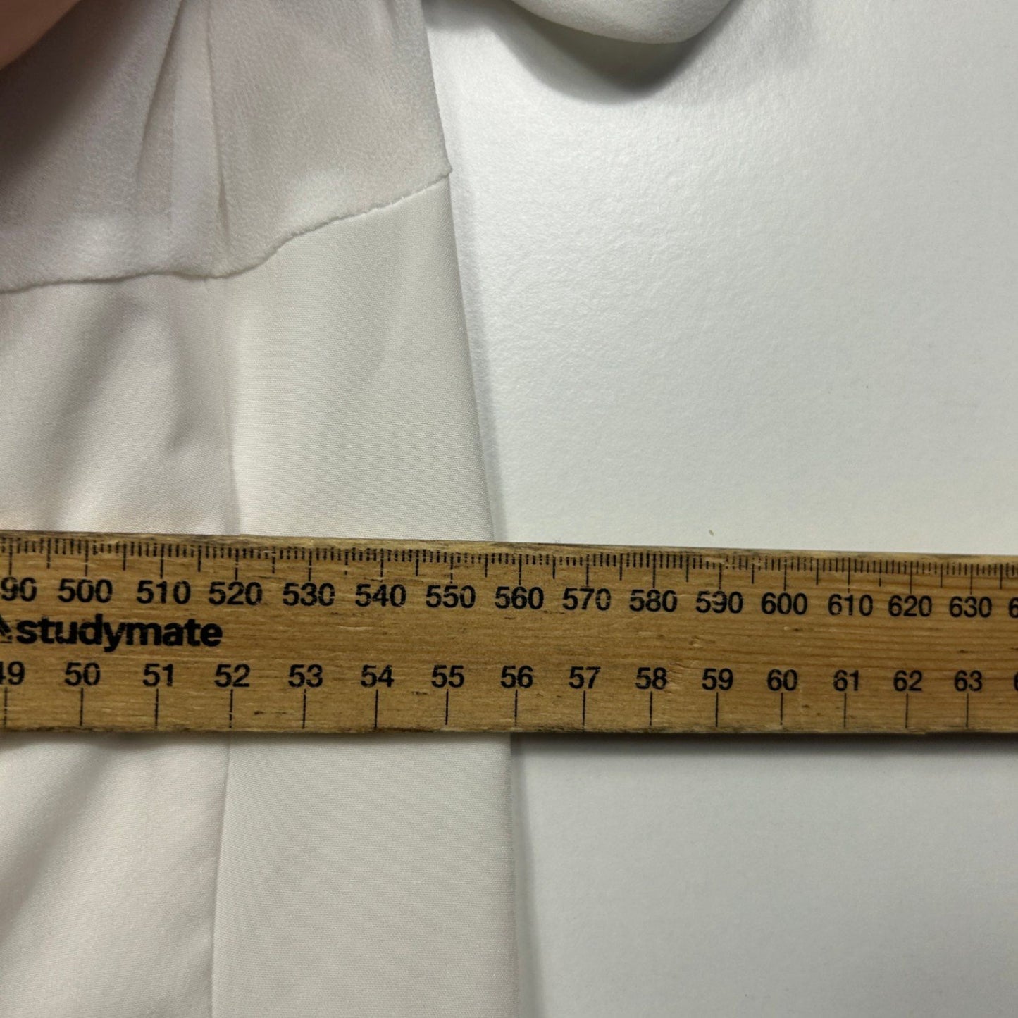 City Chic Womens White Long Sleeve Open Front Jacket Top Size 14 Plus XS