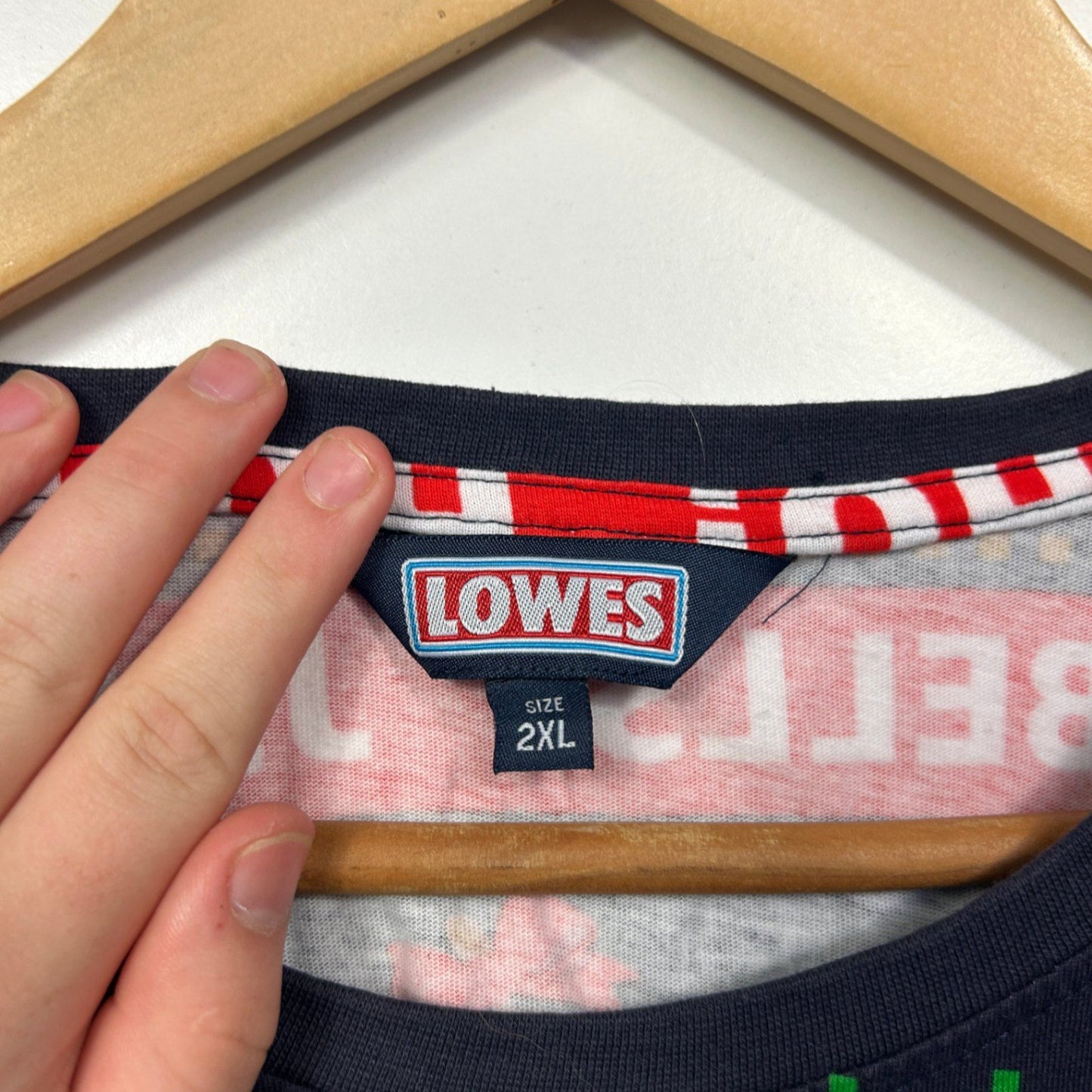 Lowes Mens  Multicoloured Christmas Short Sleeve Polyester T-Shirt Size 2XL