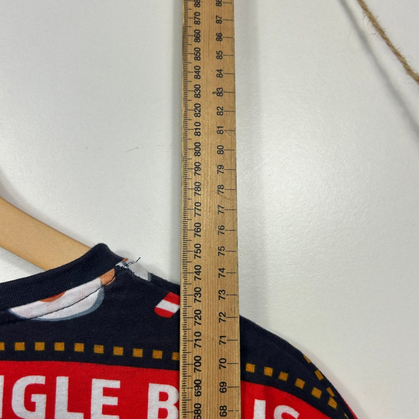 Lowes Mens  Multicoloured Christmas Short Sleeve Polyester T-Shirt Size 2XL