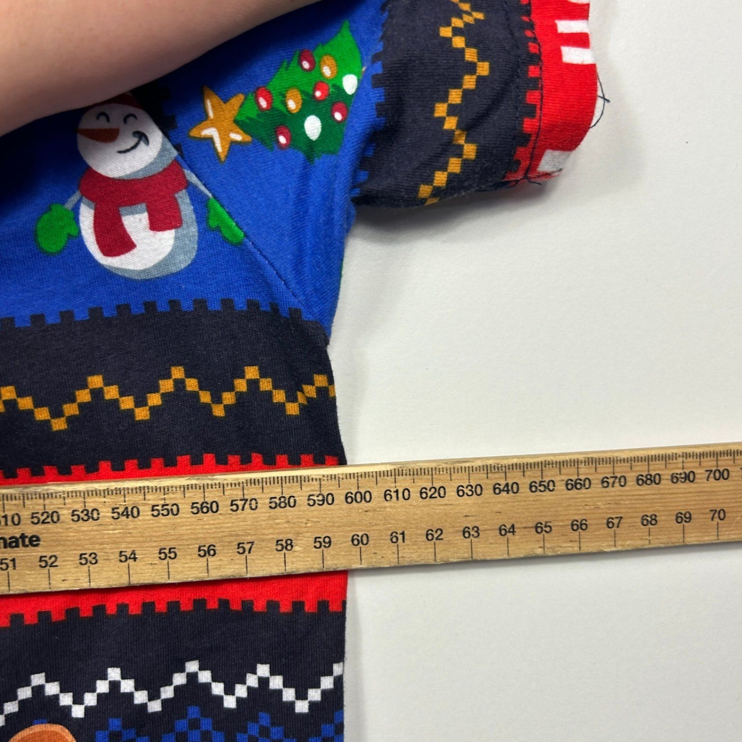 Lowes Mens  Multicoloured Christmas Short Sleeve Polyester T-Shirt Size 2XL