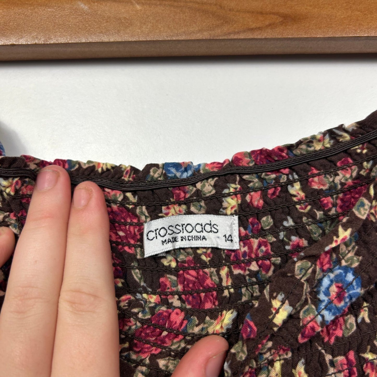 Crossroads Multicoloured Chocolate Floral Boho Maxi Skirt Size 14