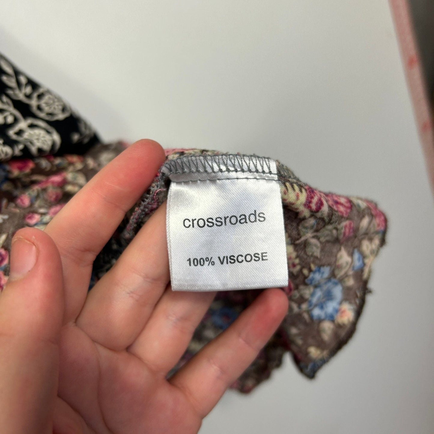 Crossroads Multicoloured Chocolate Floral Boho Maxi Skirt Size 14