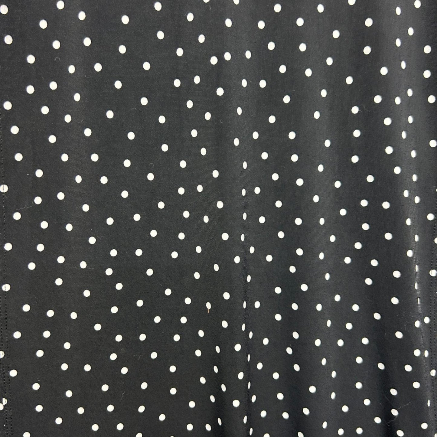 Taking Shape Black White Dots Midi Length Long Sleeve Dress Size 14 XS