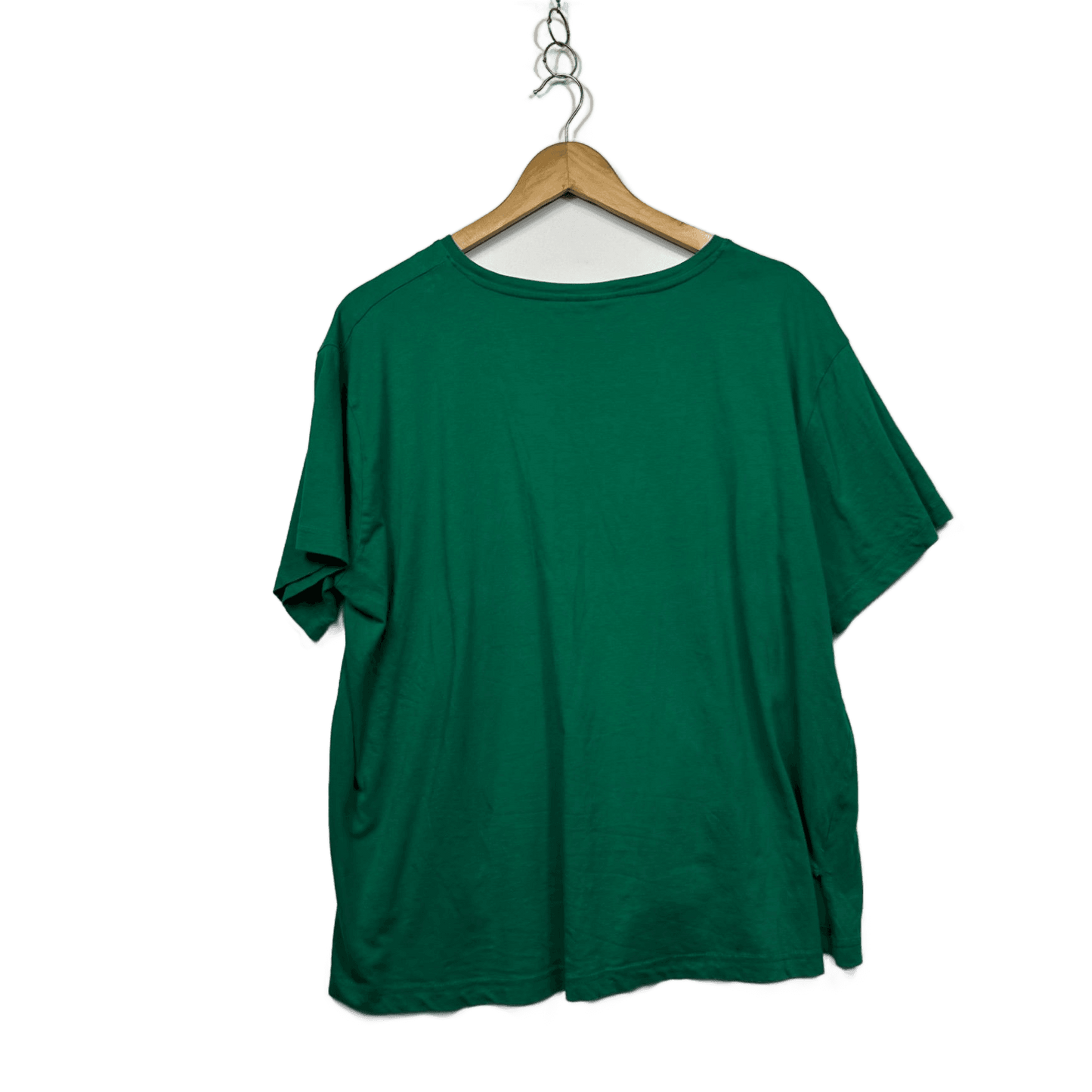 Sussan Womens Green Short Sleeve Crew Neck Casual T-Shirt Size 2XL