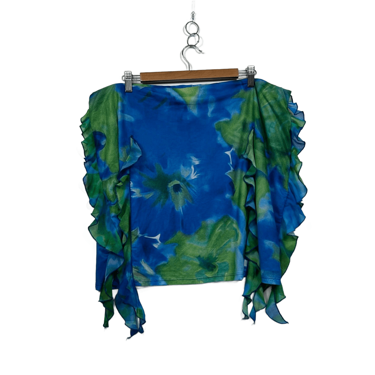 SHEIN Women's Blue Green Mesh Mini Skirt Size 4XL