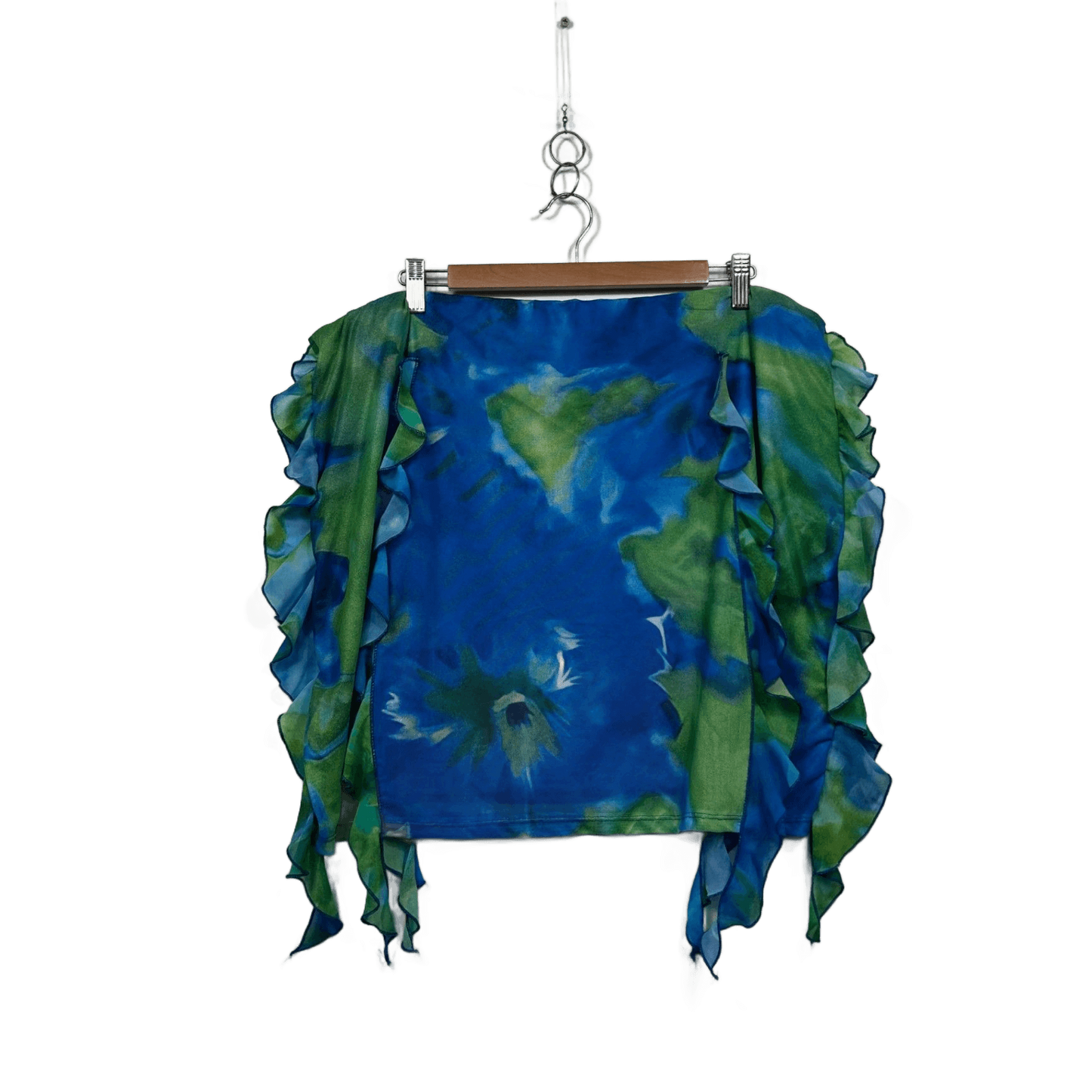 SHEIN Women's Blue Green Mesh Mini Skirt Size 4XL