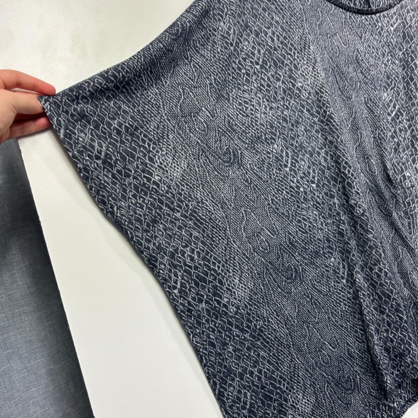 Piper Woman Women's Navy Short Sleeve Kaftan Top Blouse Size XL