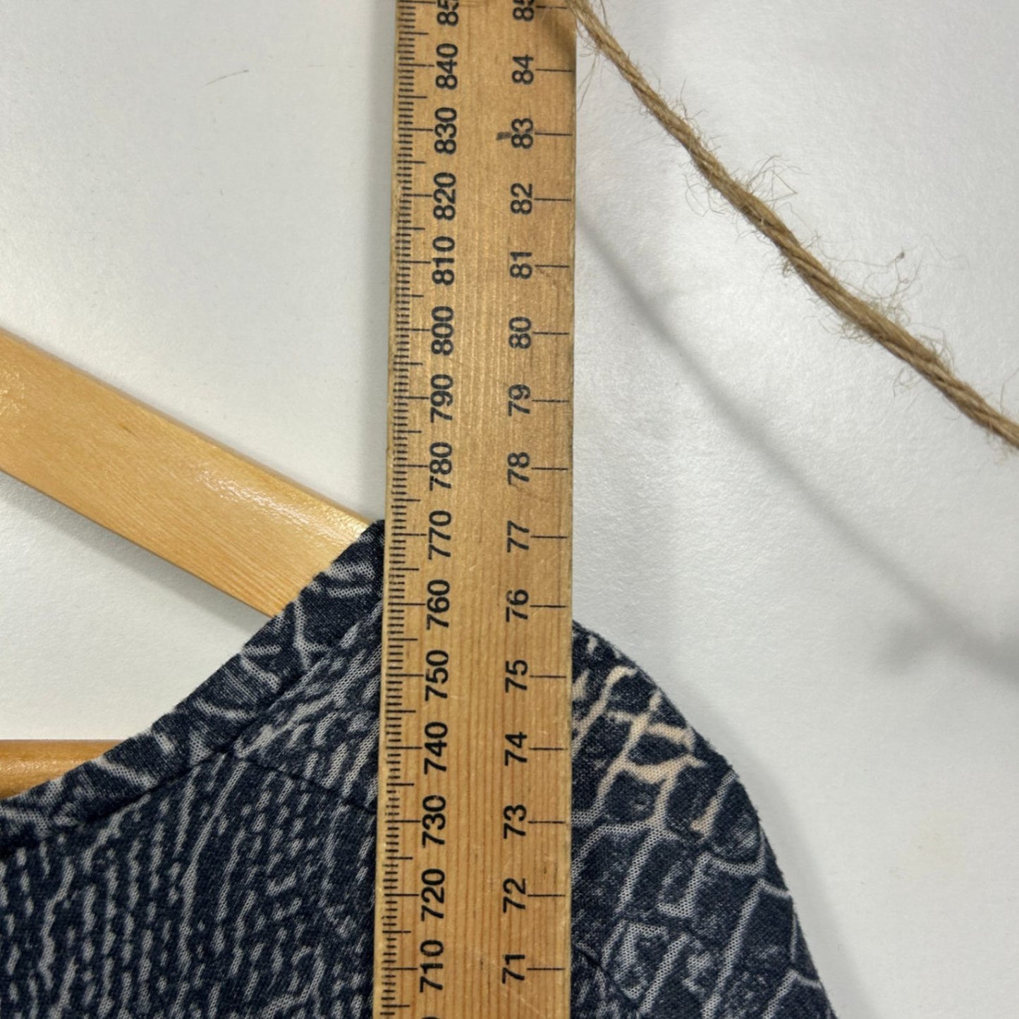 Piper Woman Women's Navy Short Sleeve Kaftan Top Blouse Size XL