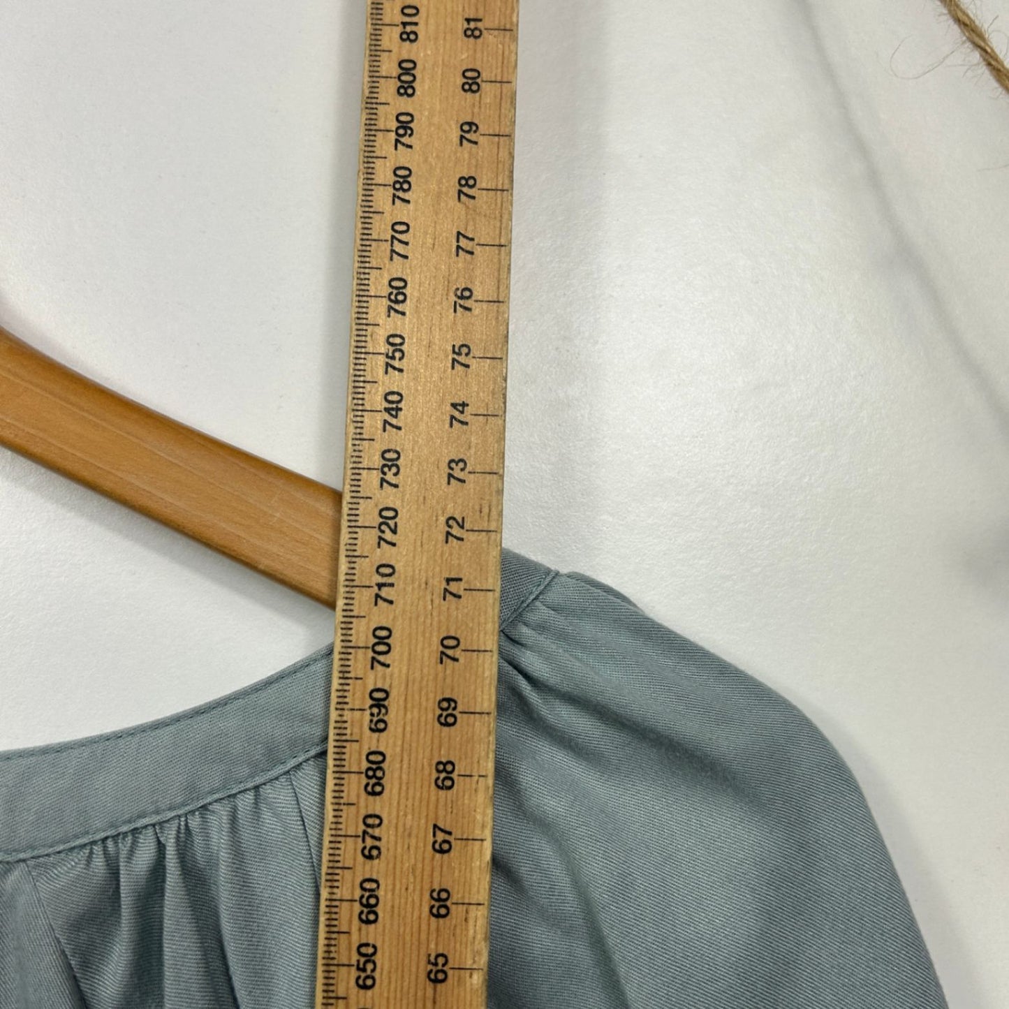 Grab Denim Womens Sage Green Long Sleeve Top Blouse Size 16