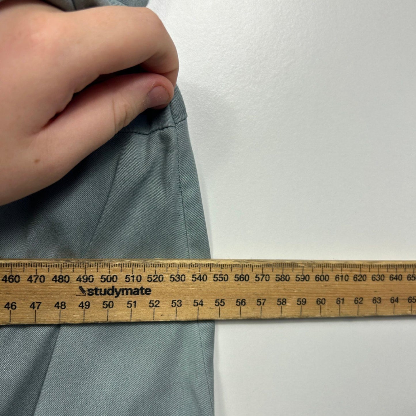 Grab Denim Womens Sage Green Long Sleeve Top Blouse Size 16