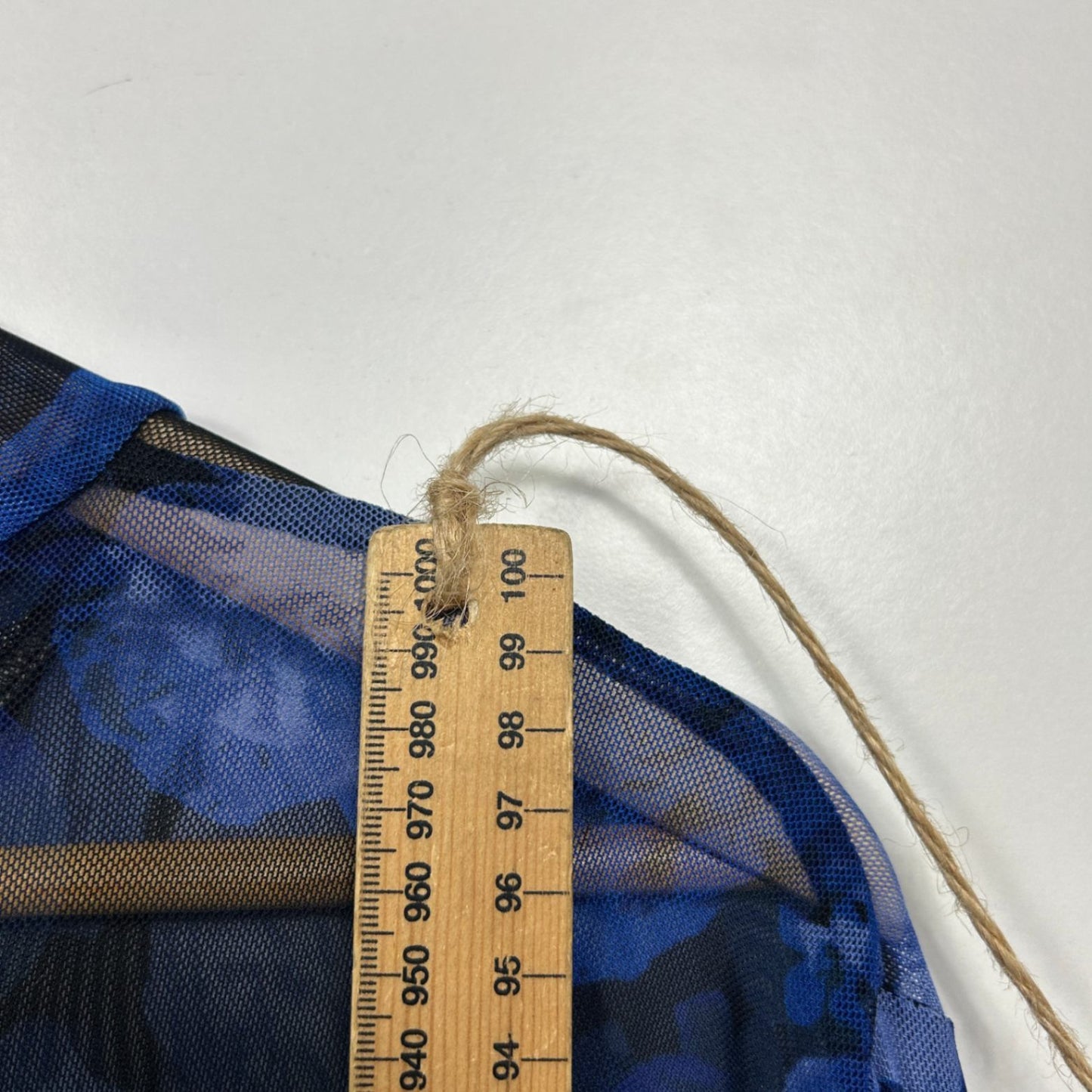 City Chic Blue Long Sleeve Ruched Draped Floral Bodycon Dress Size 22 XL