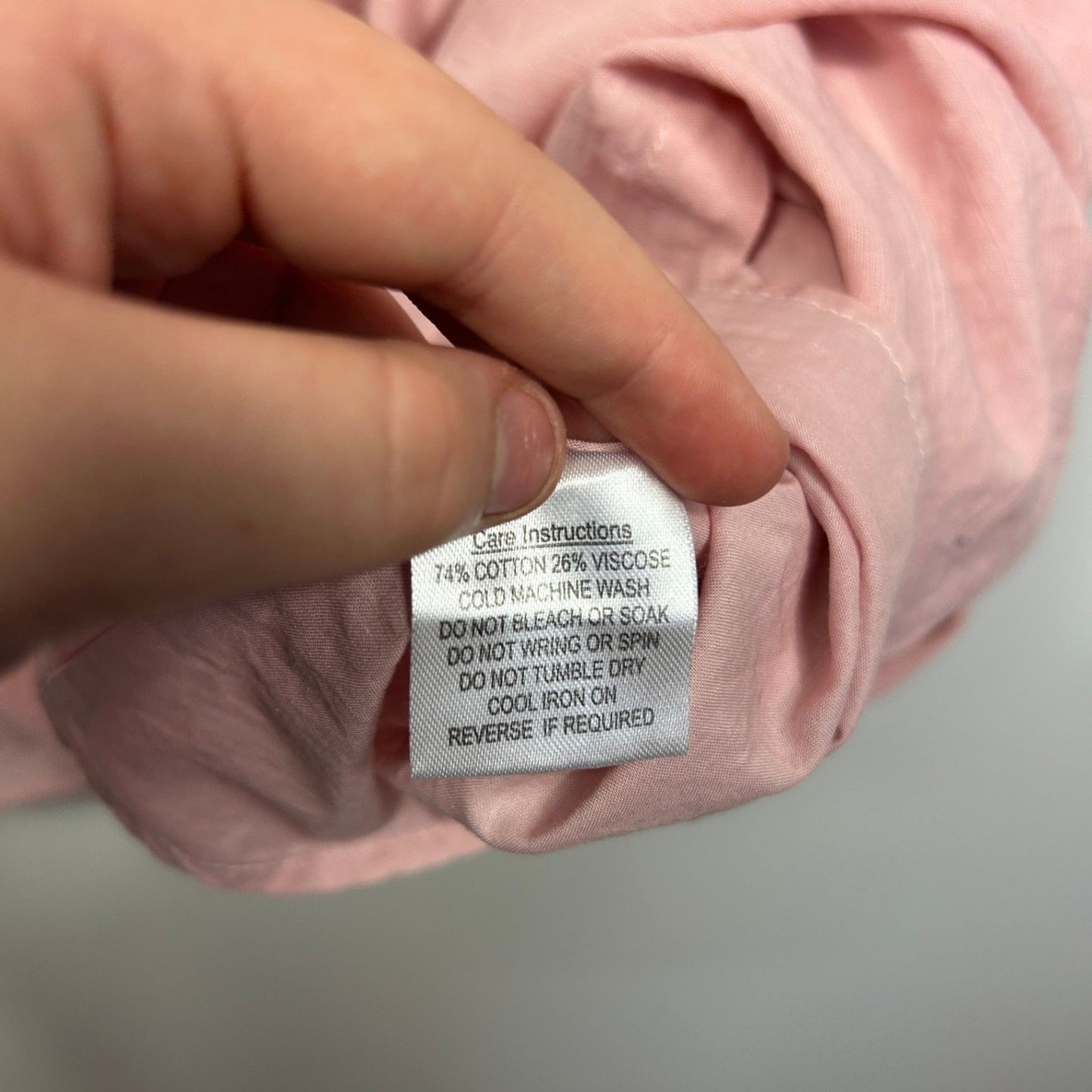 Revival Pink Cotton Blend Short Sleeve Tie Neck Smock Dress Size 18