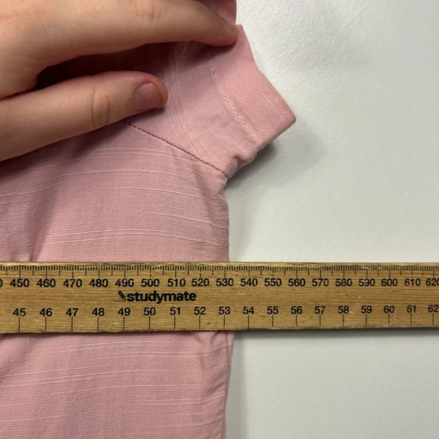 Revival Pink Cotton Blend Short Sleeve Tie Neck Smock Dress Size 18