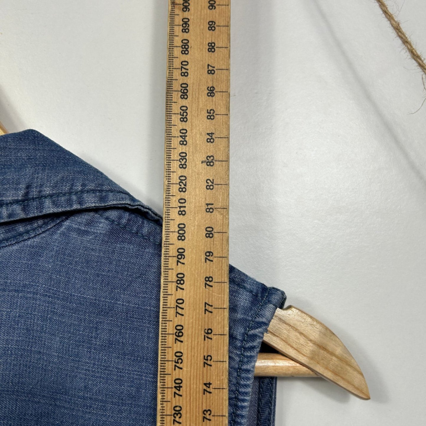 Velvet Heart Blue Denim Chambray Sleeveless Utility Jumpsuit Romper Size M