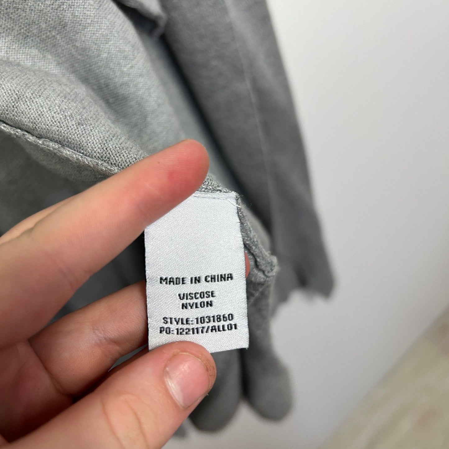 Rockmans Longline Grey Open Front Sleeveless Knit Vest Top Cardigan Size XL