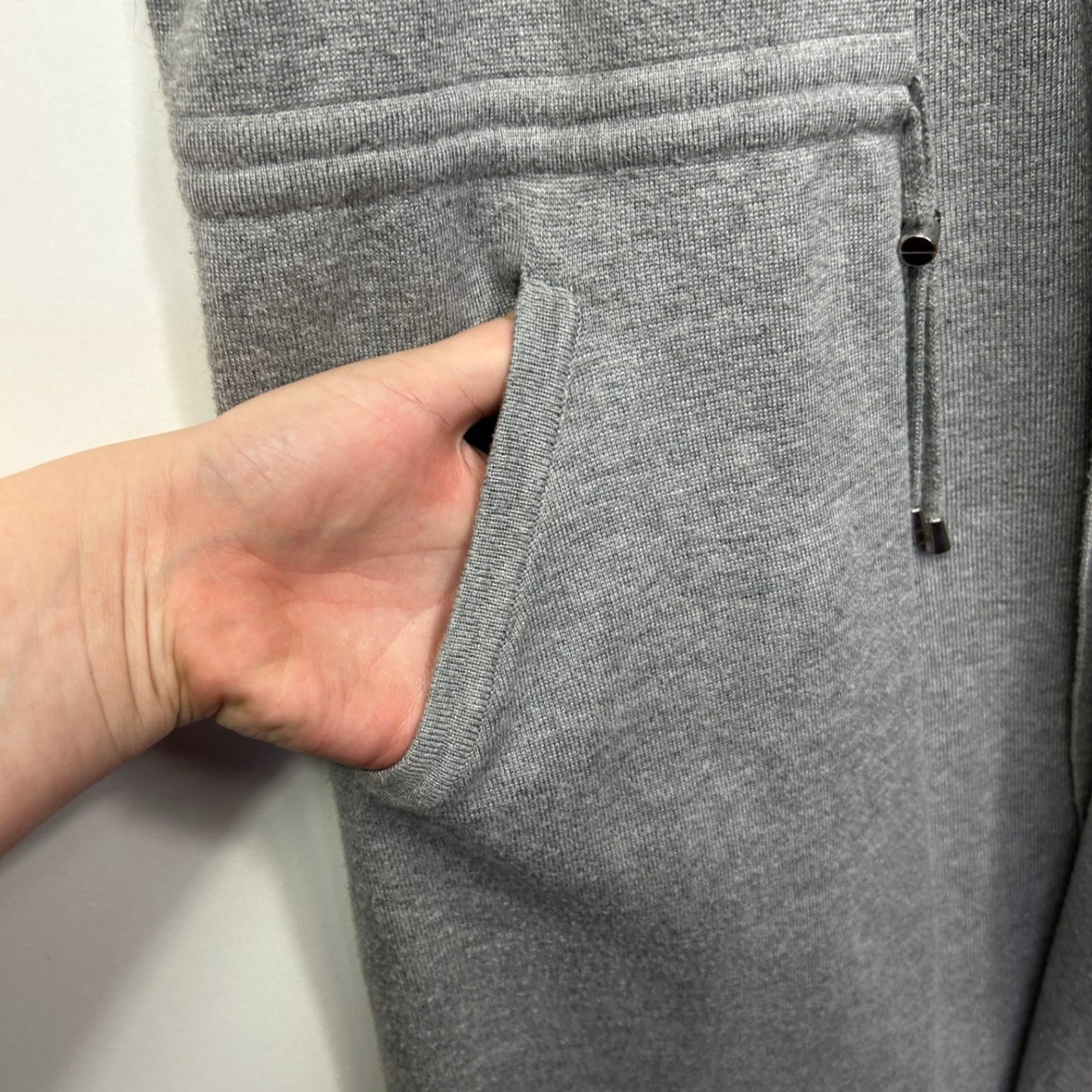 Rockmans Longline Grey Open Front Sleeveless Knit Vest Top Cardigan Size XL