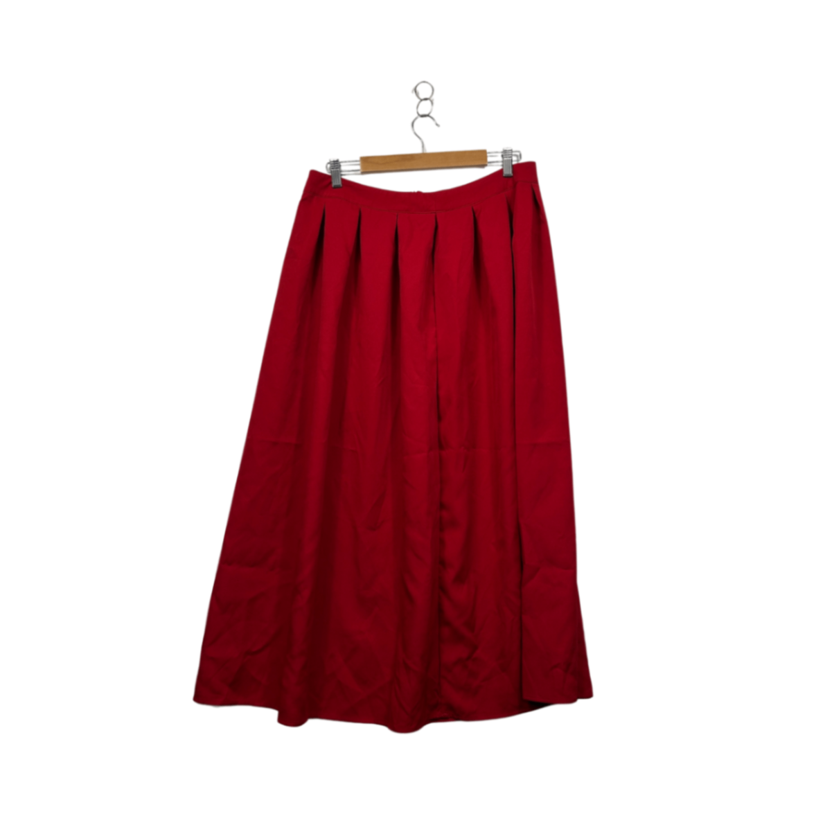 SHEIN Womens Red Pleated Maxi Skirt Size XL/14