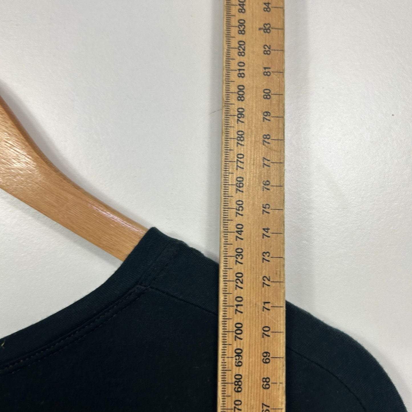 Christmas Black Long Sleeve Crew Neck Cotton Casual T Shirt Size 22 24