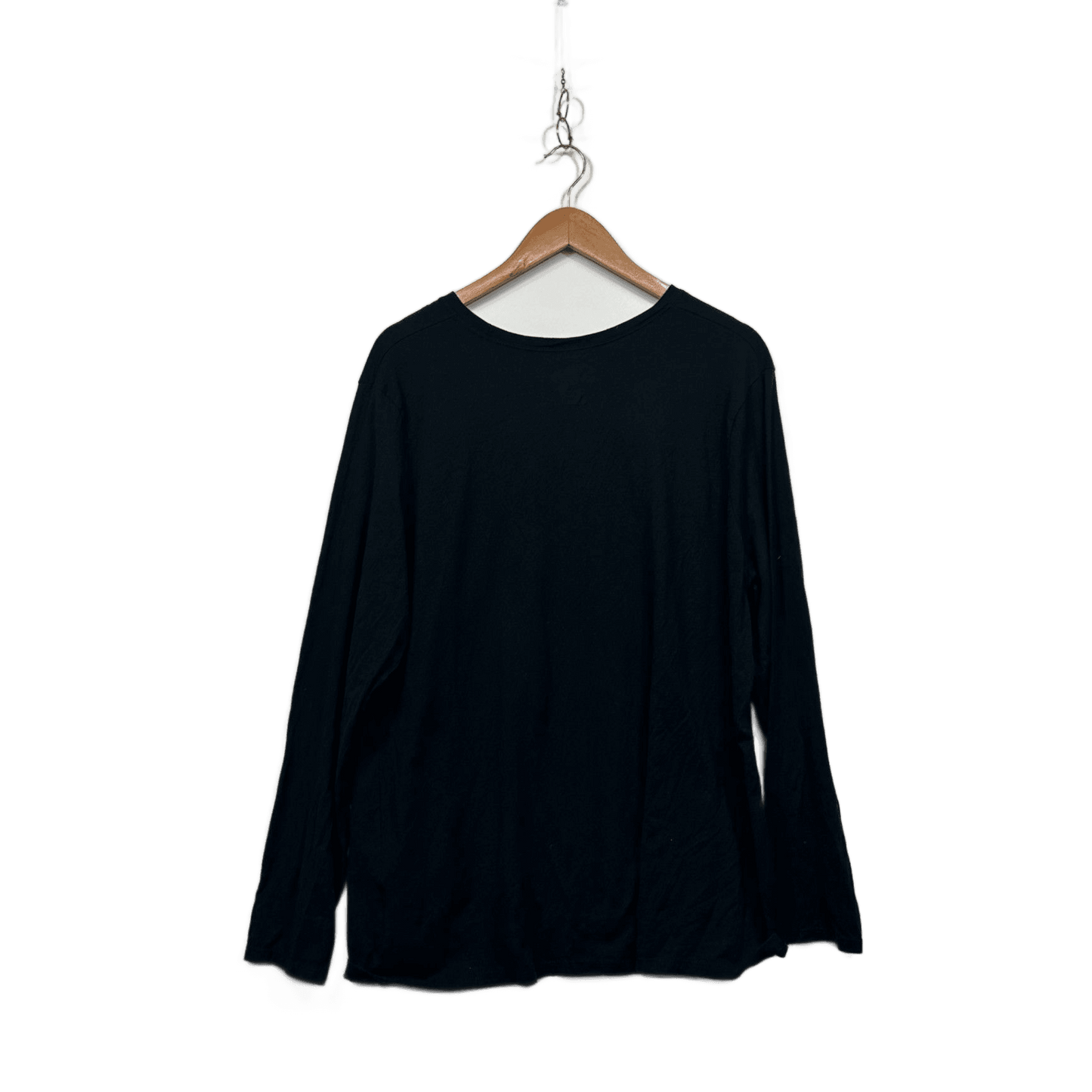 Christmas Black Long Sleeve Crew Neck Cotton Casual T Shirt Size 22 24