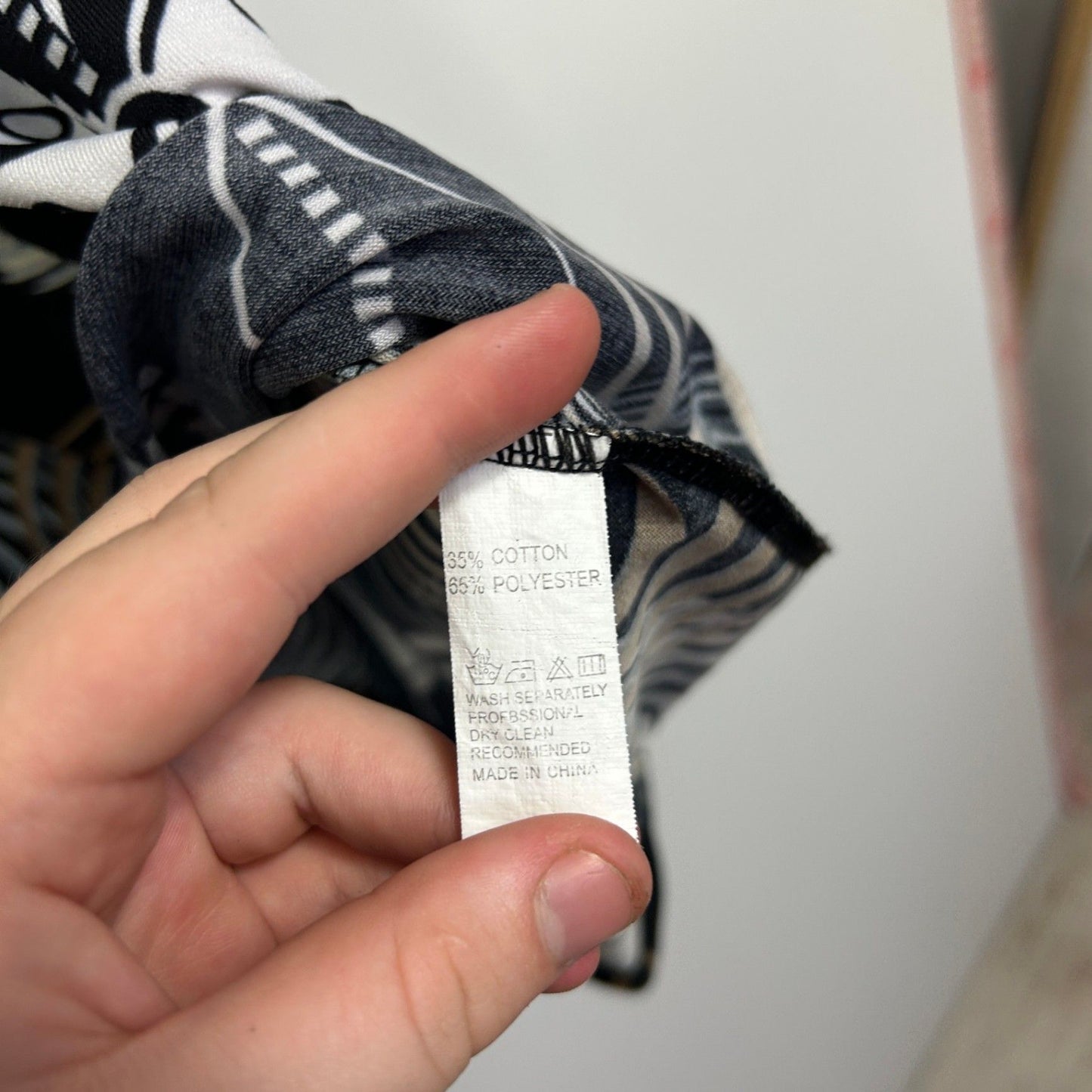 Hourglass Black Beige Long Sleeve Blouse Tunic Top Size 20