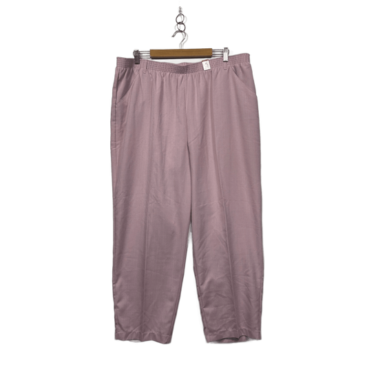 Millers Smart Pants Blush Pink Size 22 Short Leg Elastic Waist