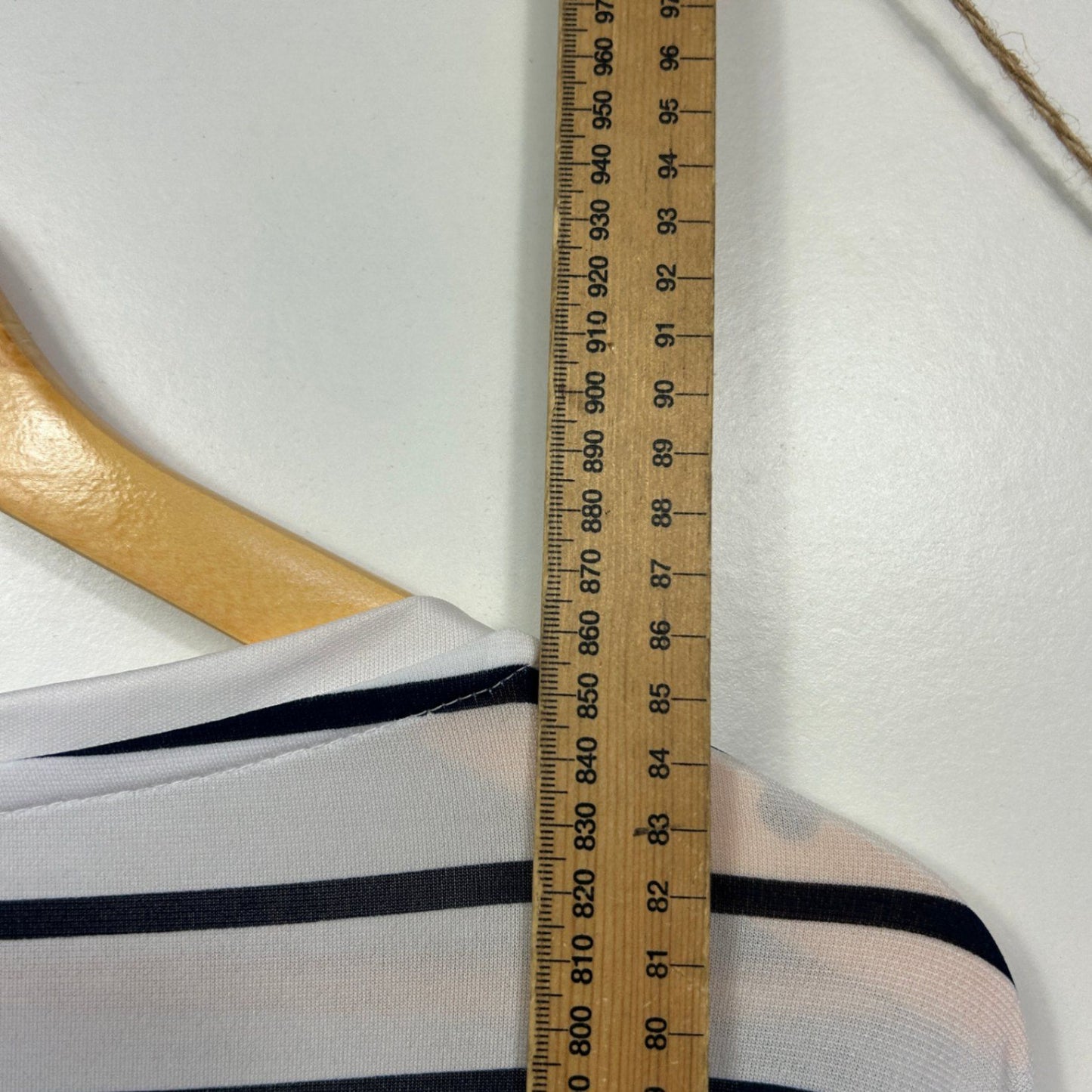 Autograph Womens White Floral Striped Tunic Casual Top Size 20