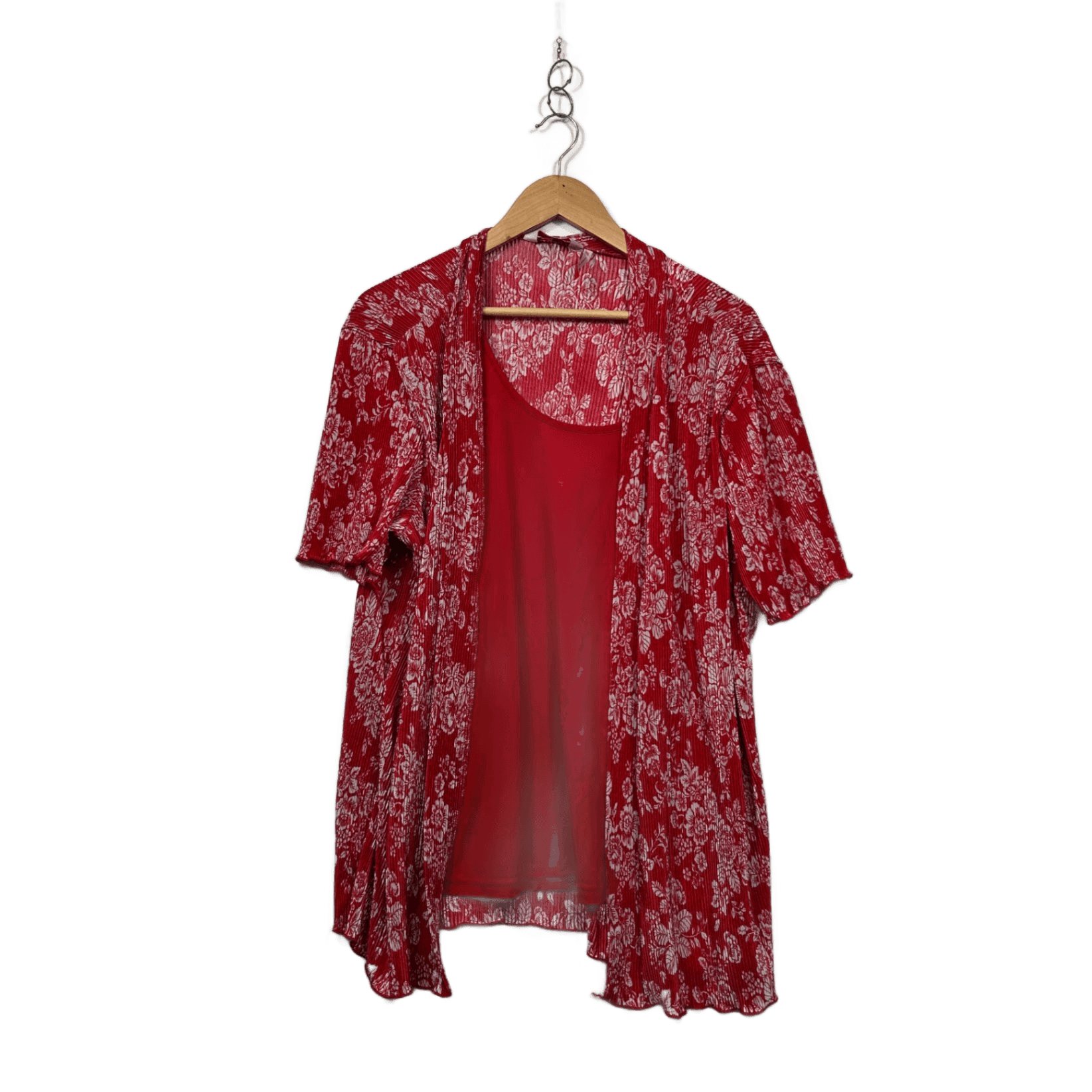 Millers Womens Red Floral Short Sleeve Top Blouse Size 16