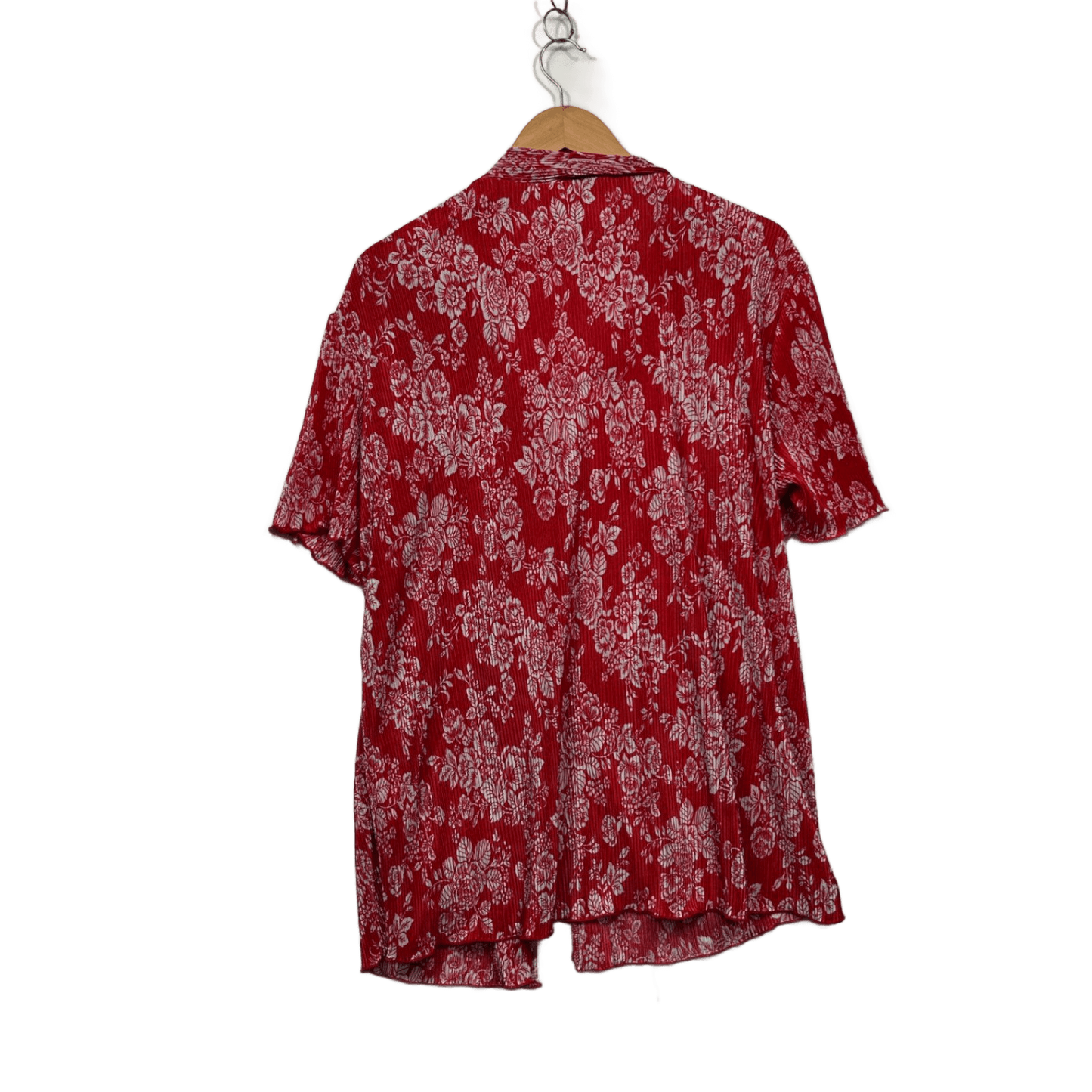 Millers Womens Red Floral Short Sleeve Top Blouse Size 16