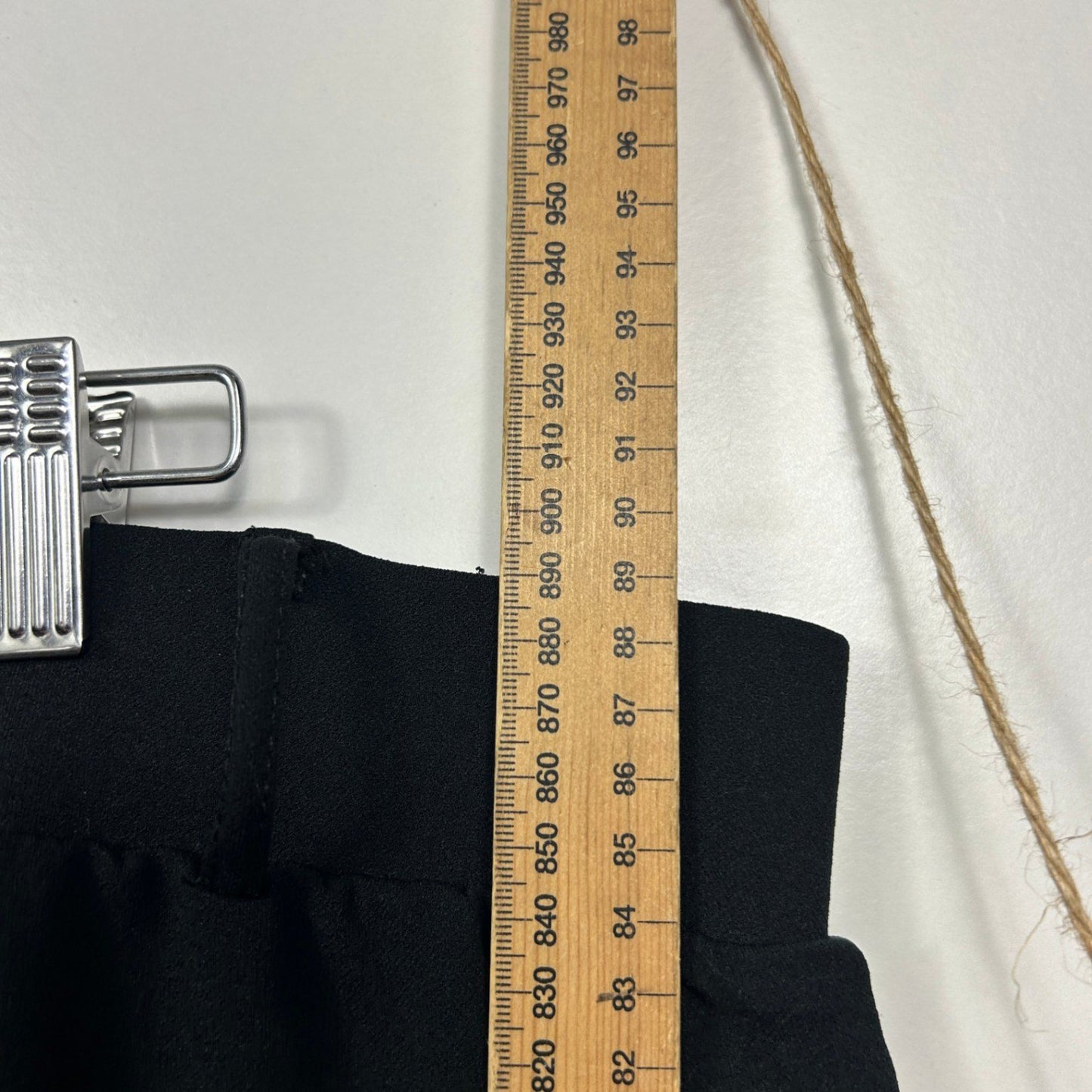 Anko Curve Womens Black Wide Leg Pockets Cropped Pants Size 24