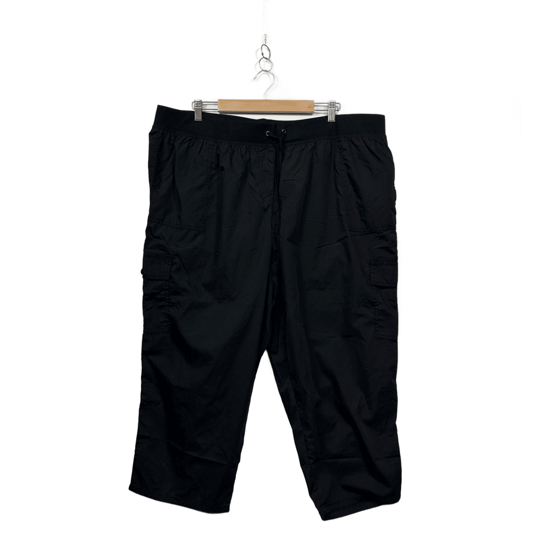 Now Plus Black Pockets Cropped Pants Size 22