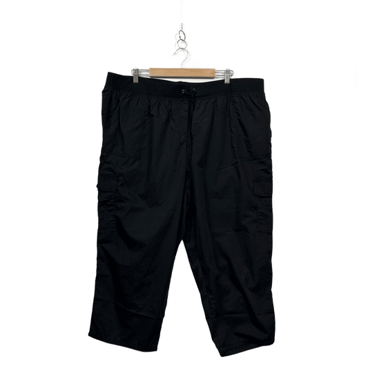 Now Plus Black Pockets Cropped Pants Size 22