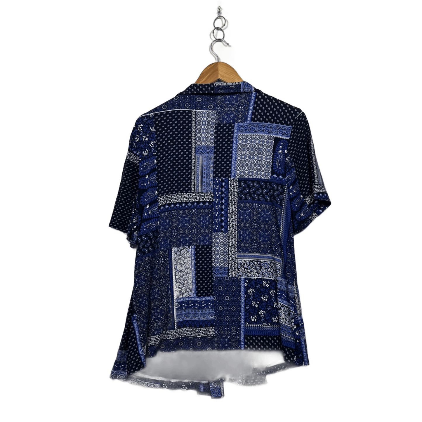 Millers Womens Blue Short Sleeve Cardigan Top Set Size 16