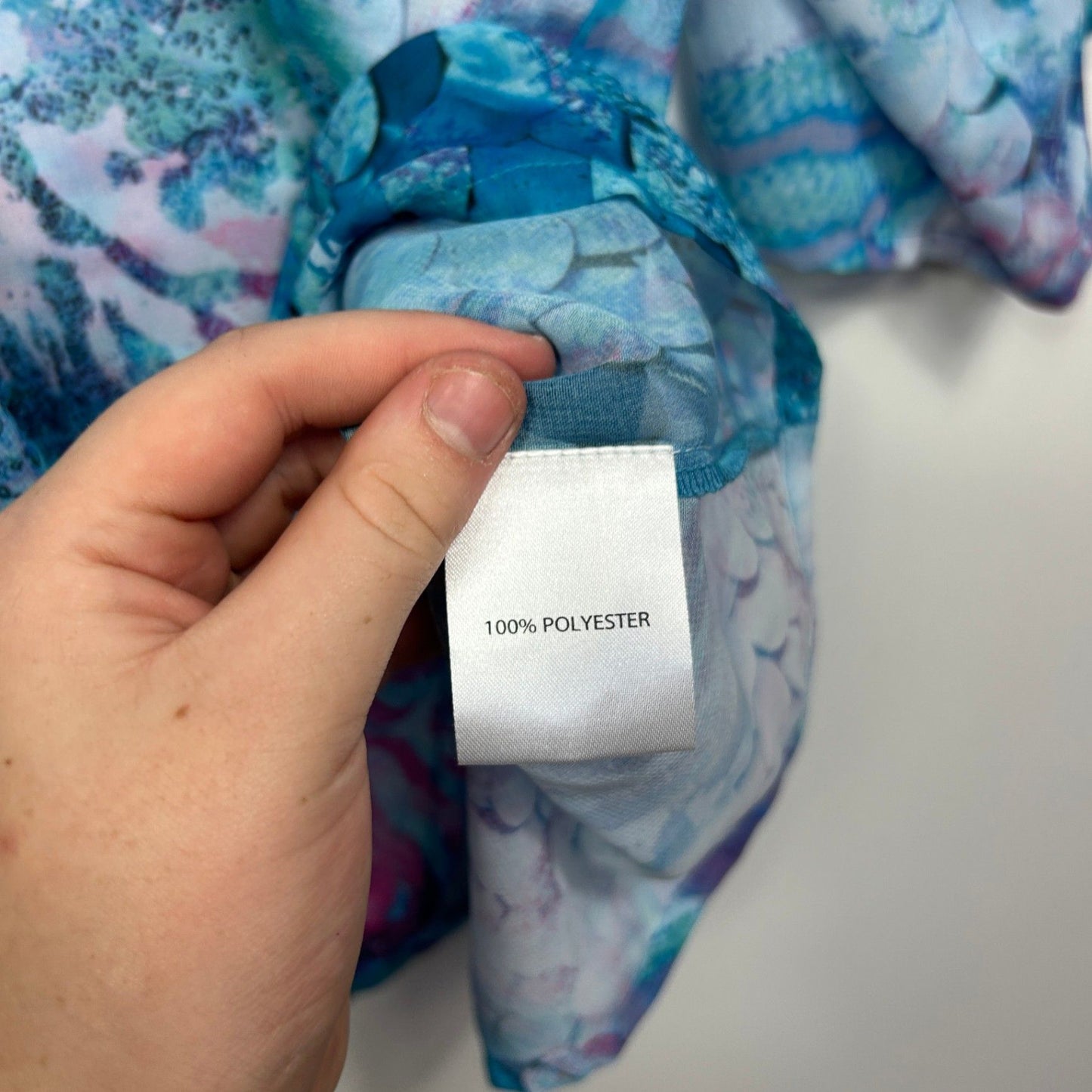 Millers Womens Blue Pink Long Top Blouse Size 16