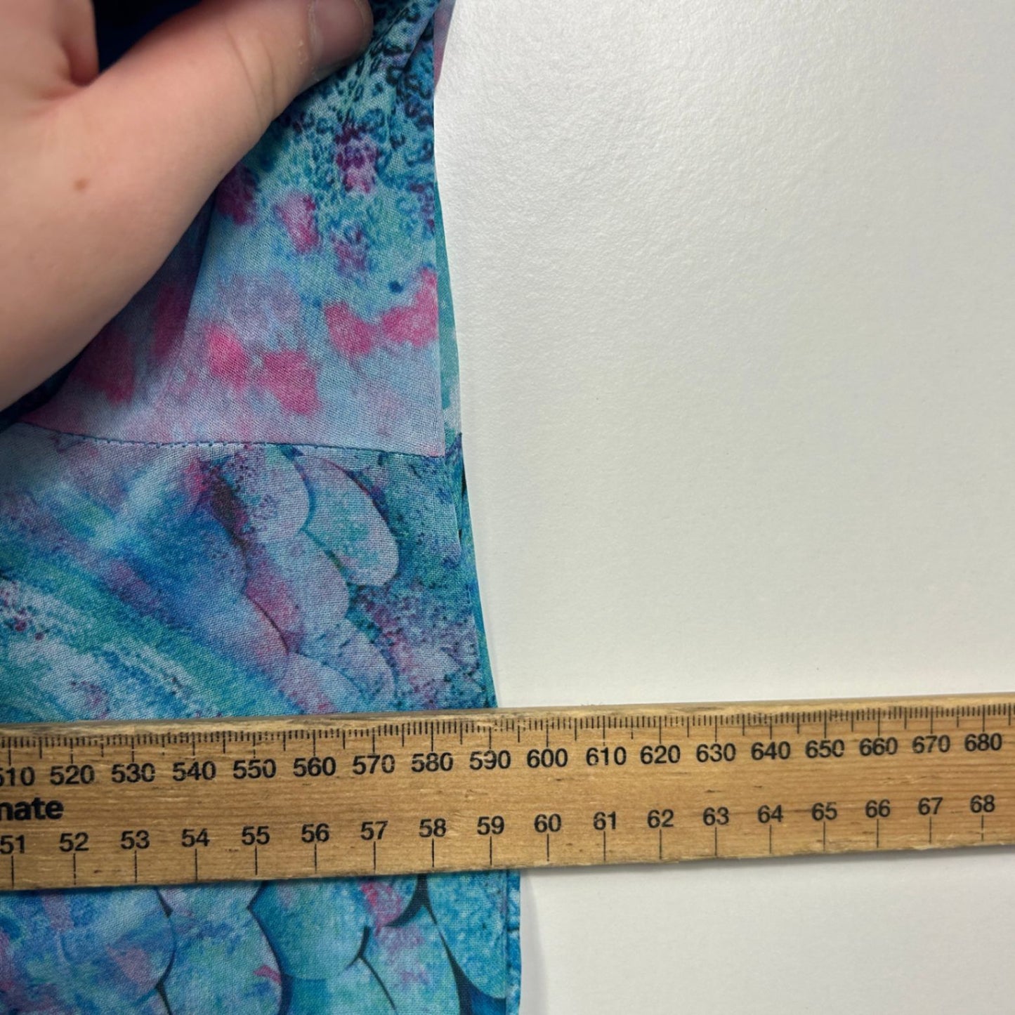 Millers Womens Blue Pink Long Top Blouse Size 16