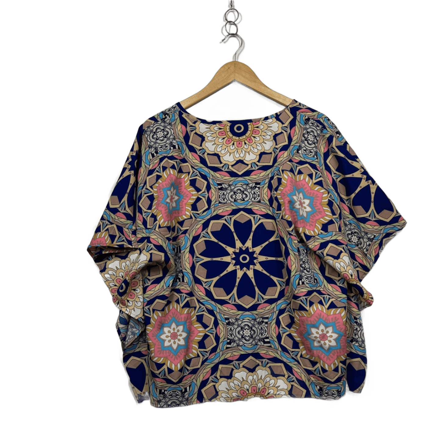 Shein Womens Multicoloured Short Sleeve Boxy Top Size L