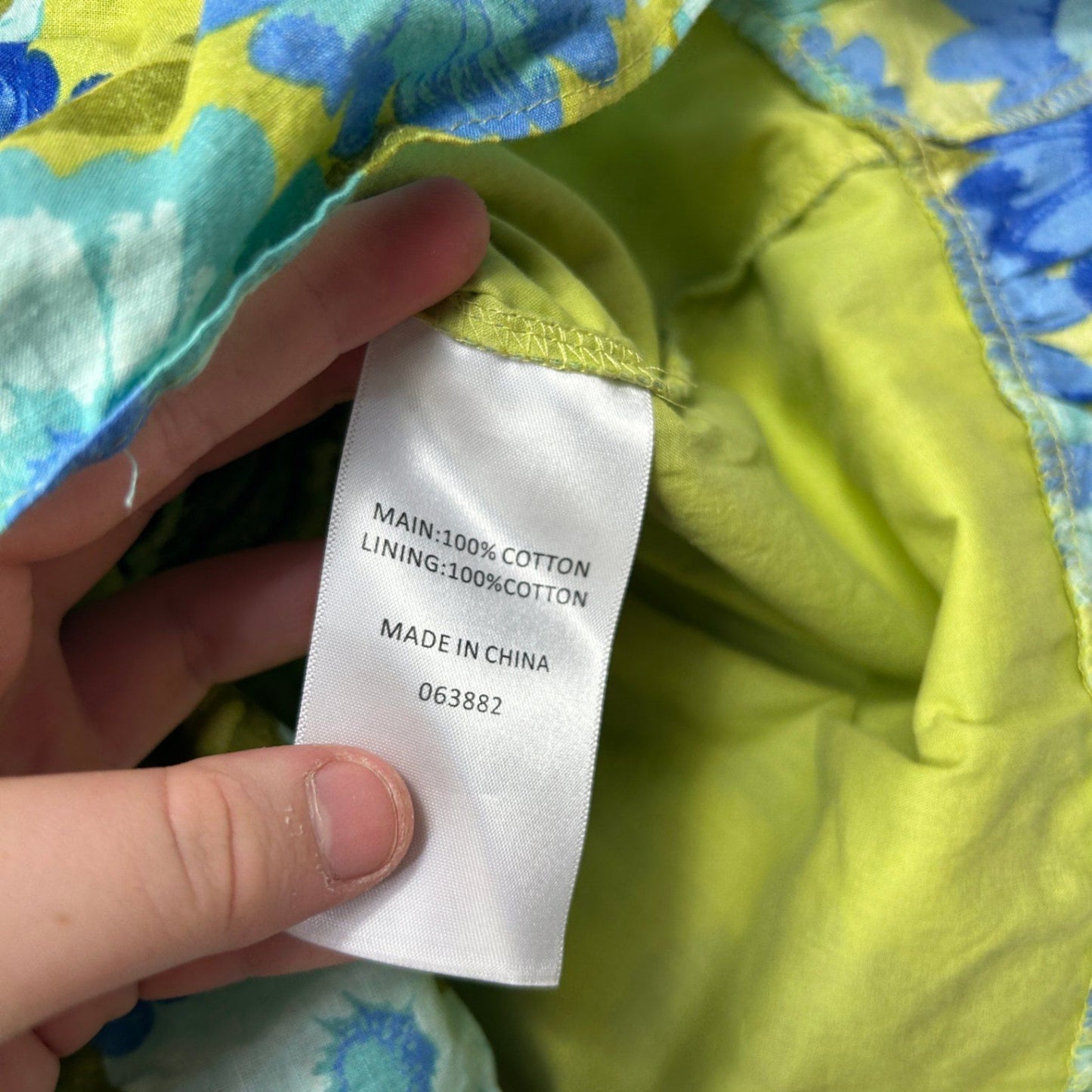 Sportsgirl Womens Blue Green Coton Floral Mini Skirt Size 16