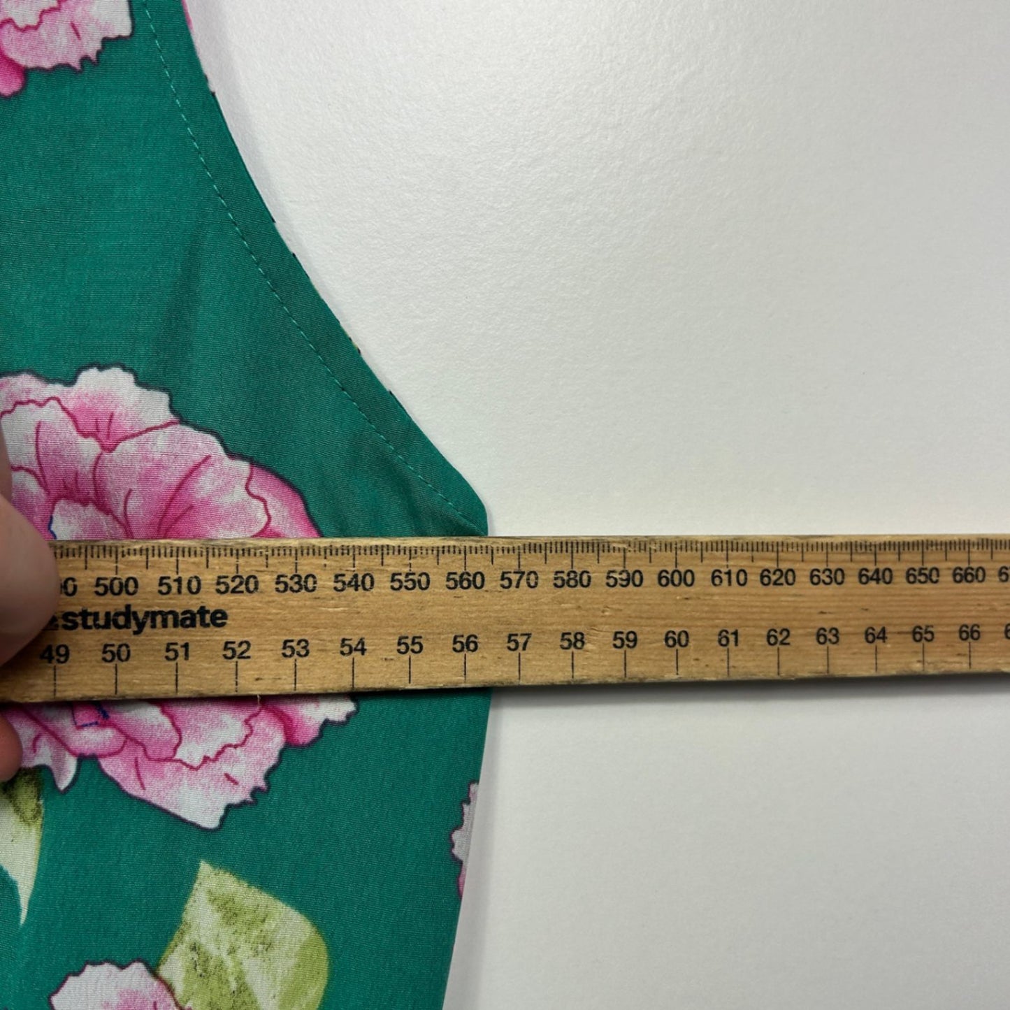 Lorraine Green Floral Sleeveless Pockets Dress Size 18