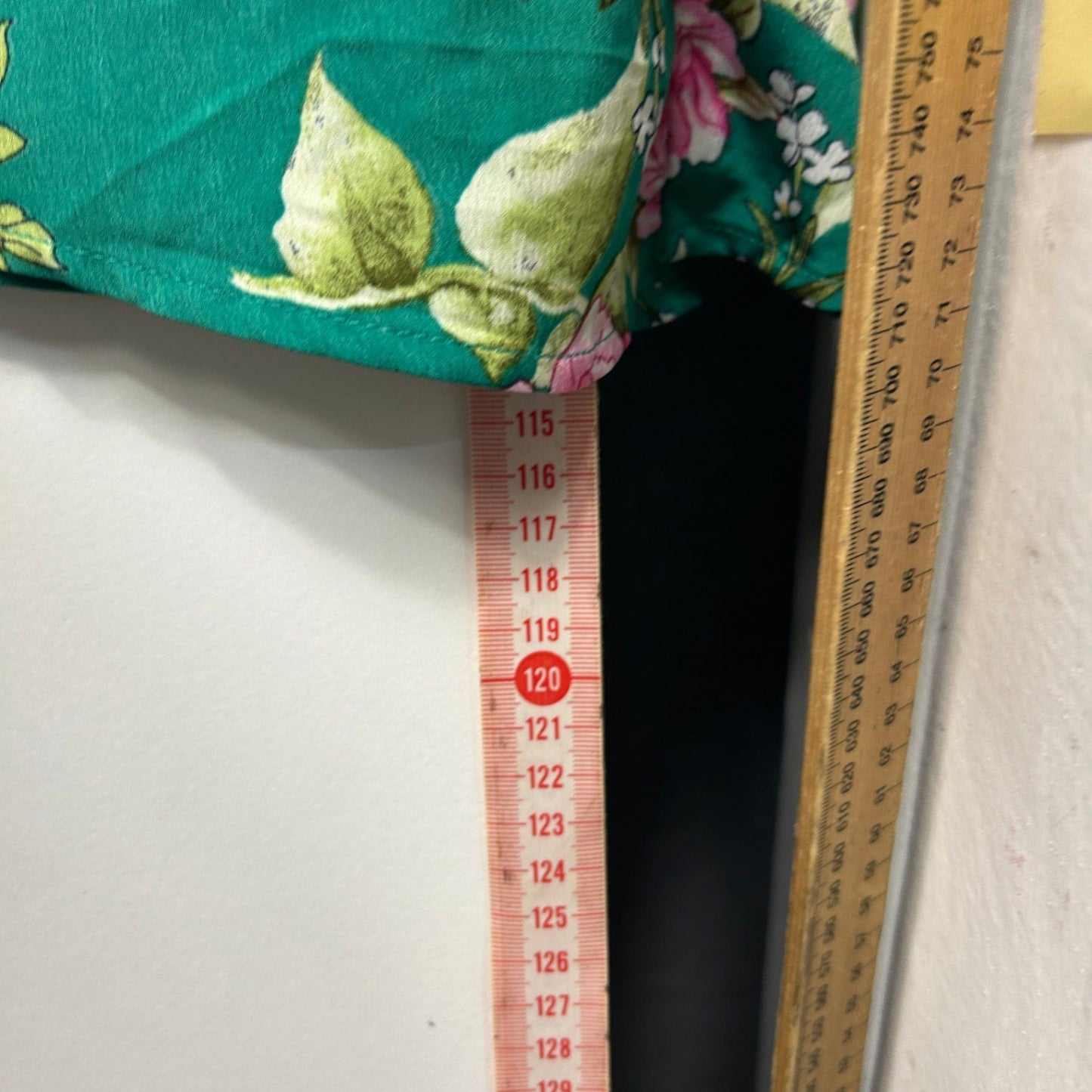 Lorraine Green Floral Sleeveless Pockets Dress Size 18