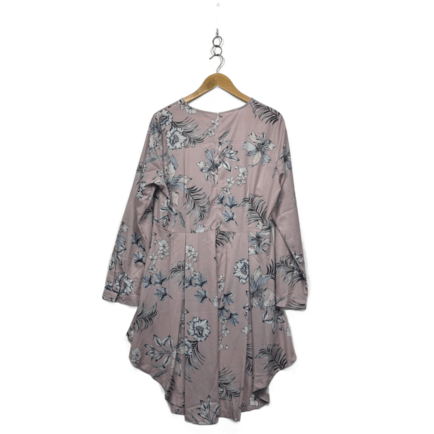 Lorraine Pink Foral Tunic Top Hi Low Hem Size 14 (New with Marks)