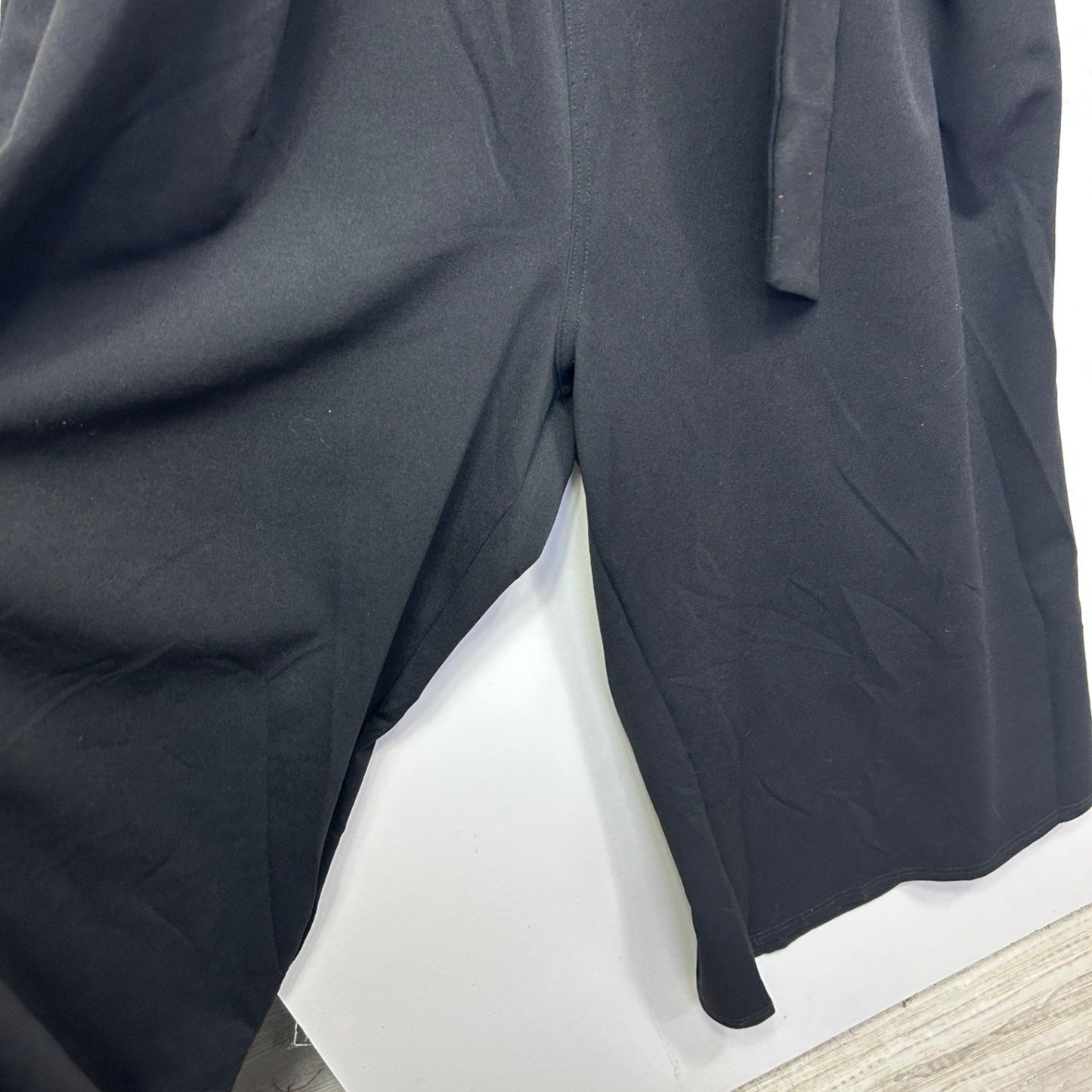 City Chic Womens Black Short Sleeve Wide Leg Jumpsuit Size 24 Plus 2XL