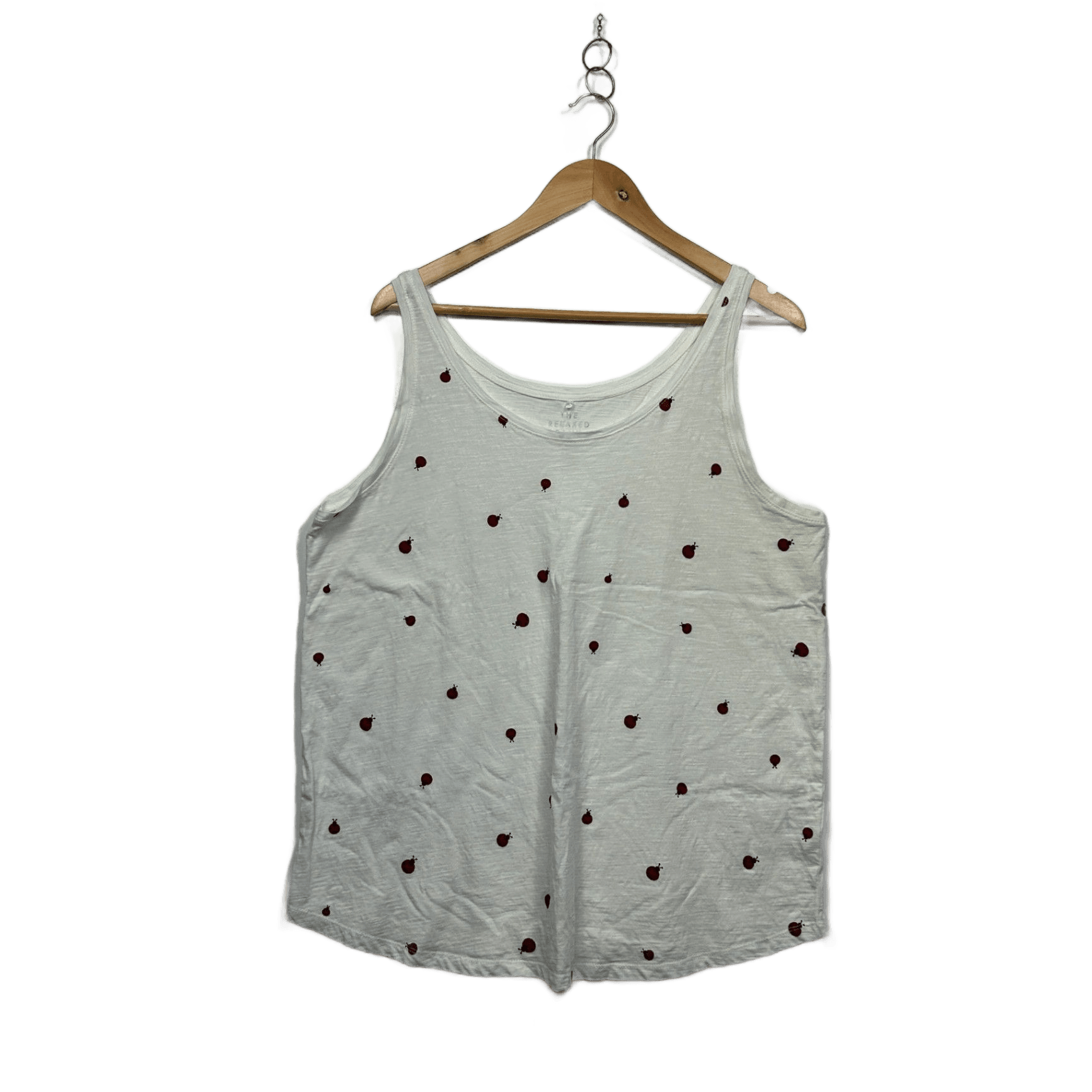 The Relaxed Tank White Sleeveless Top Size 20