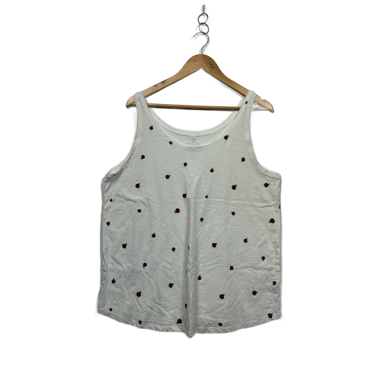 The Relaxed Tank White Sleeveless Top Size 20